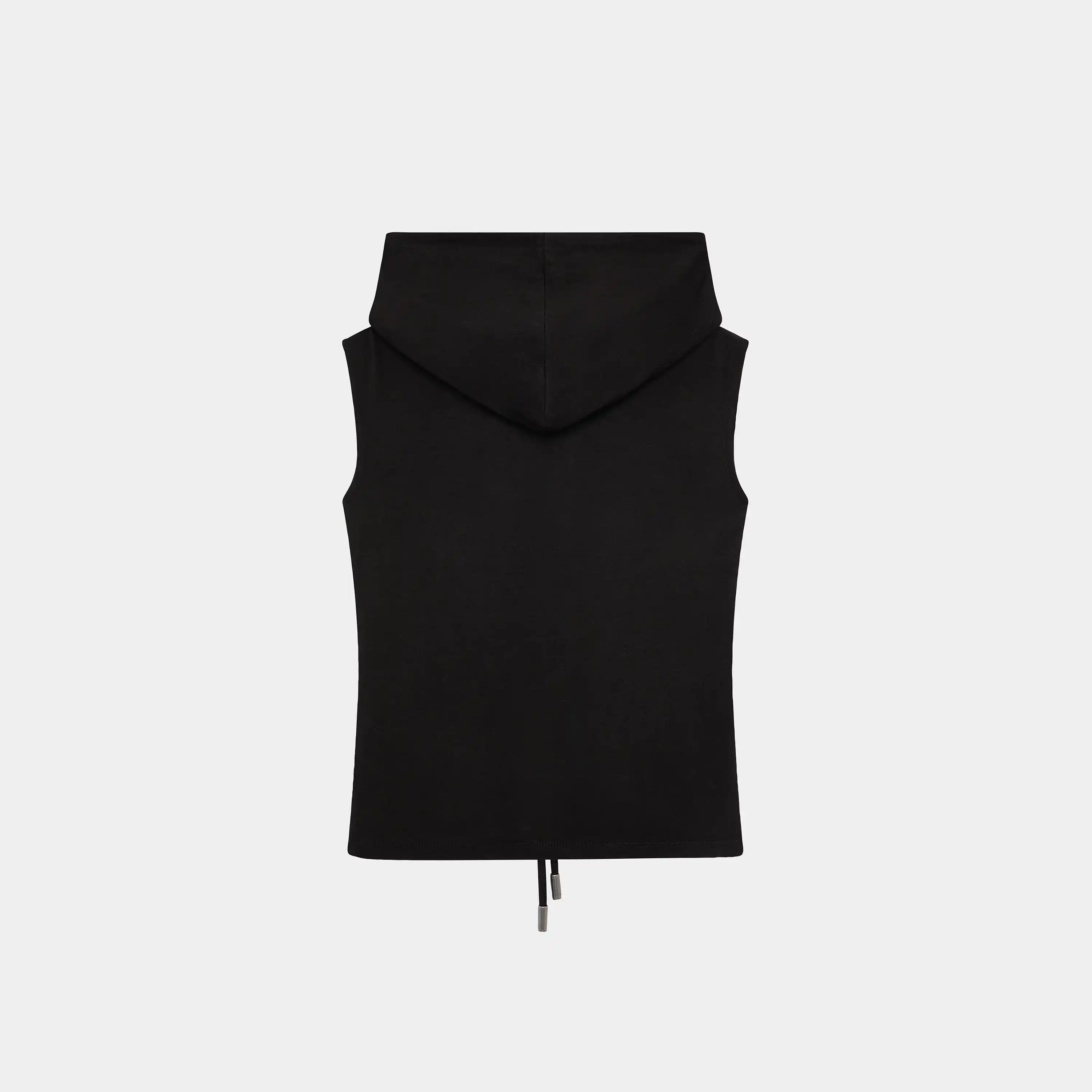 Dune Black Hooded Top Woman T-Shirts Eme Studios
