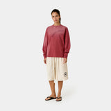 Frayed Pocket Redwood Long Sleeve T-shirts Eme Studios