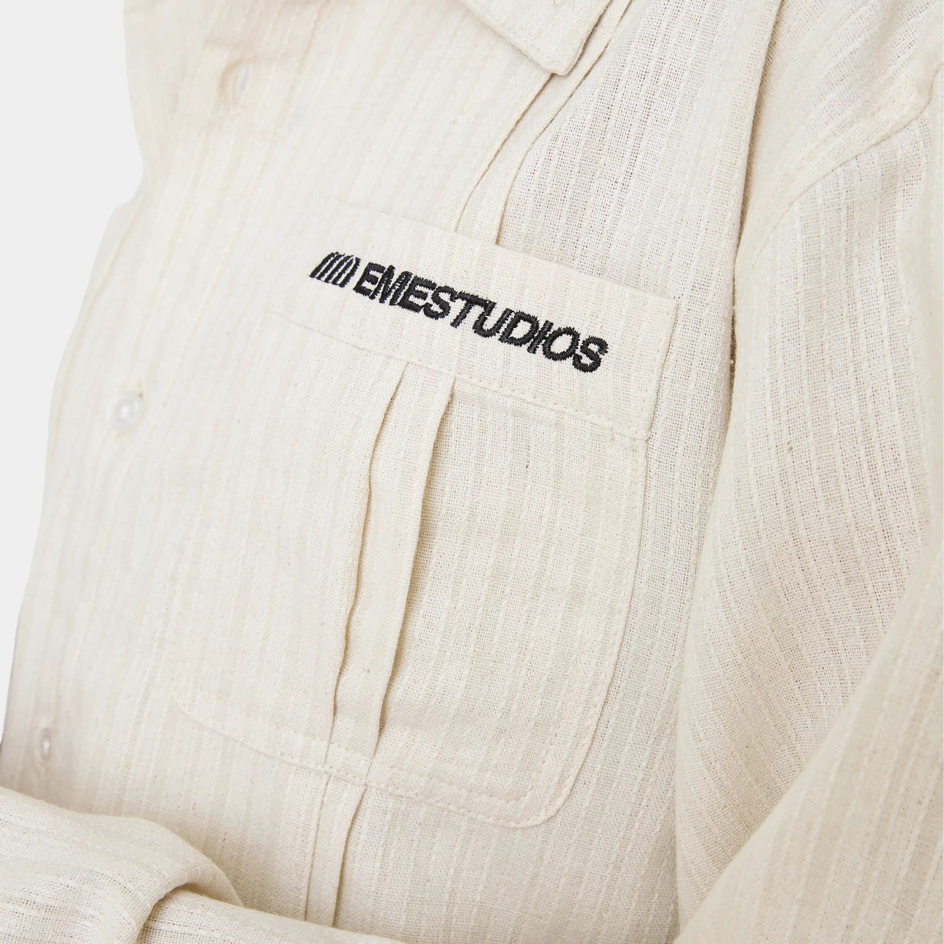 Areal Off Sand Guayabera Shirt Shirts Eme Studios