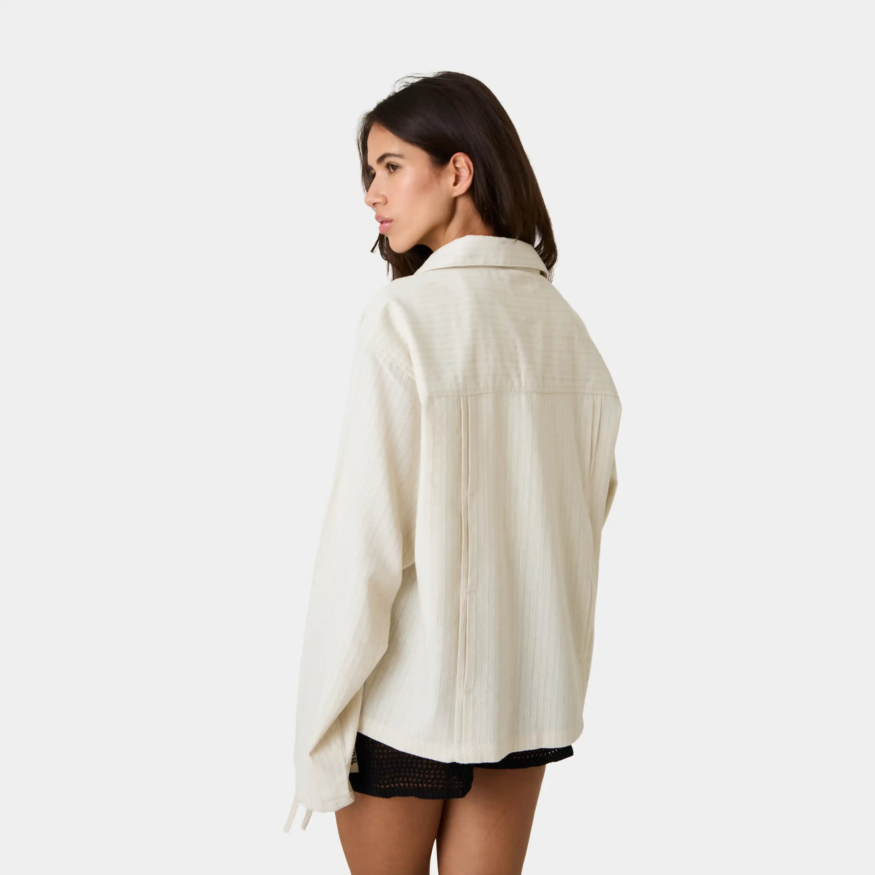 Areal Off Sand Guayabera Shirt Shirts Eme Studios