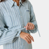 Areal Guayabera Blued Shirt Shirts Eme Studios