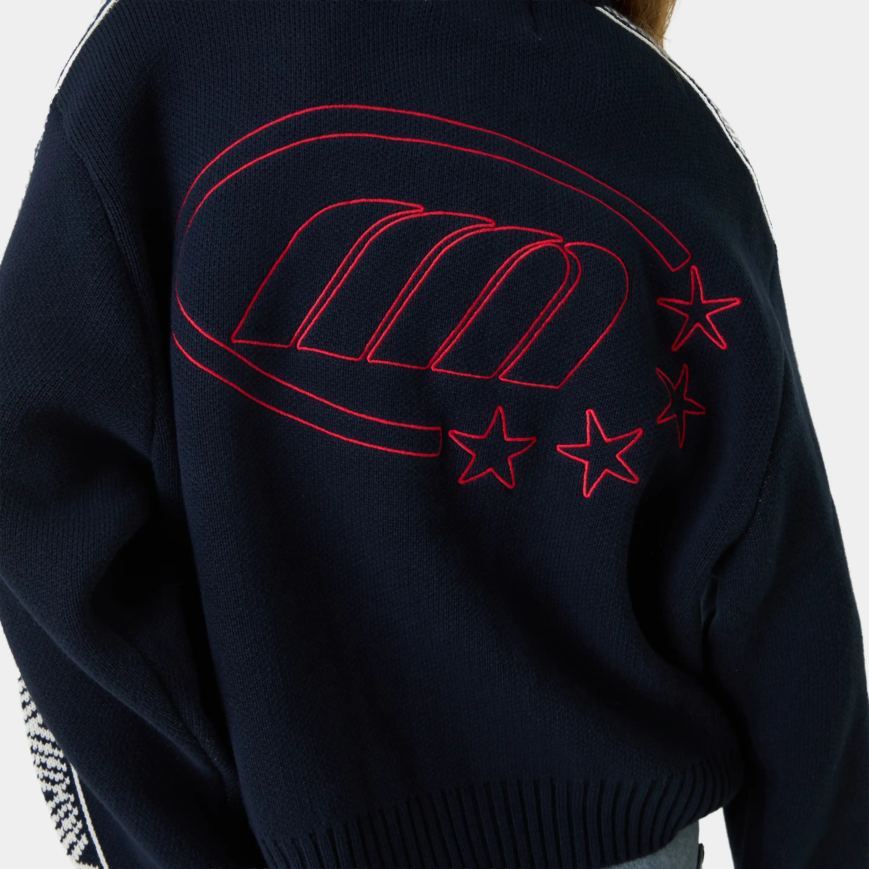 Clifton Navy Cardigan Knitwear Eme Studios