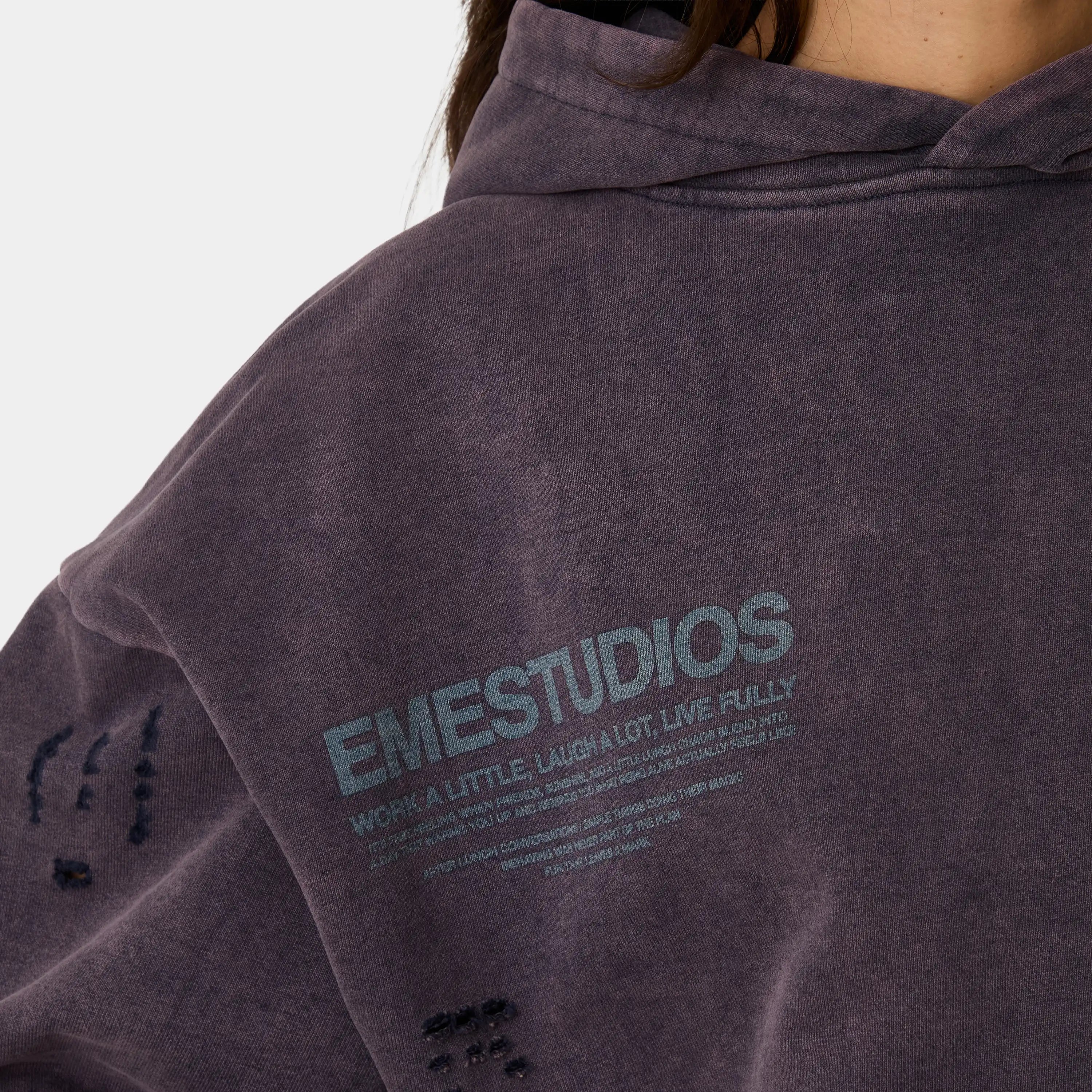 Stanford Navy Oversized Hoodie Hoodies Eme Studios