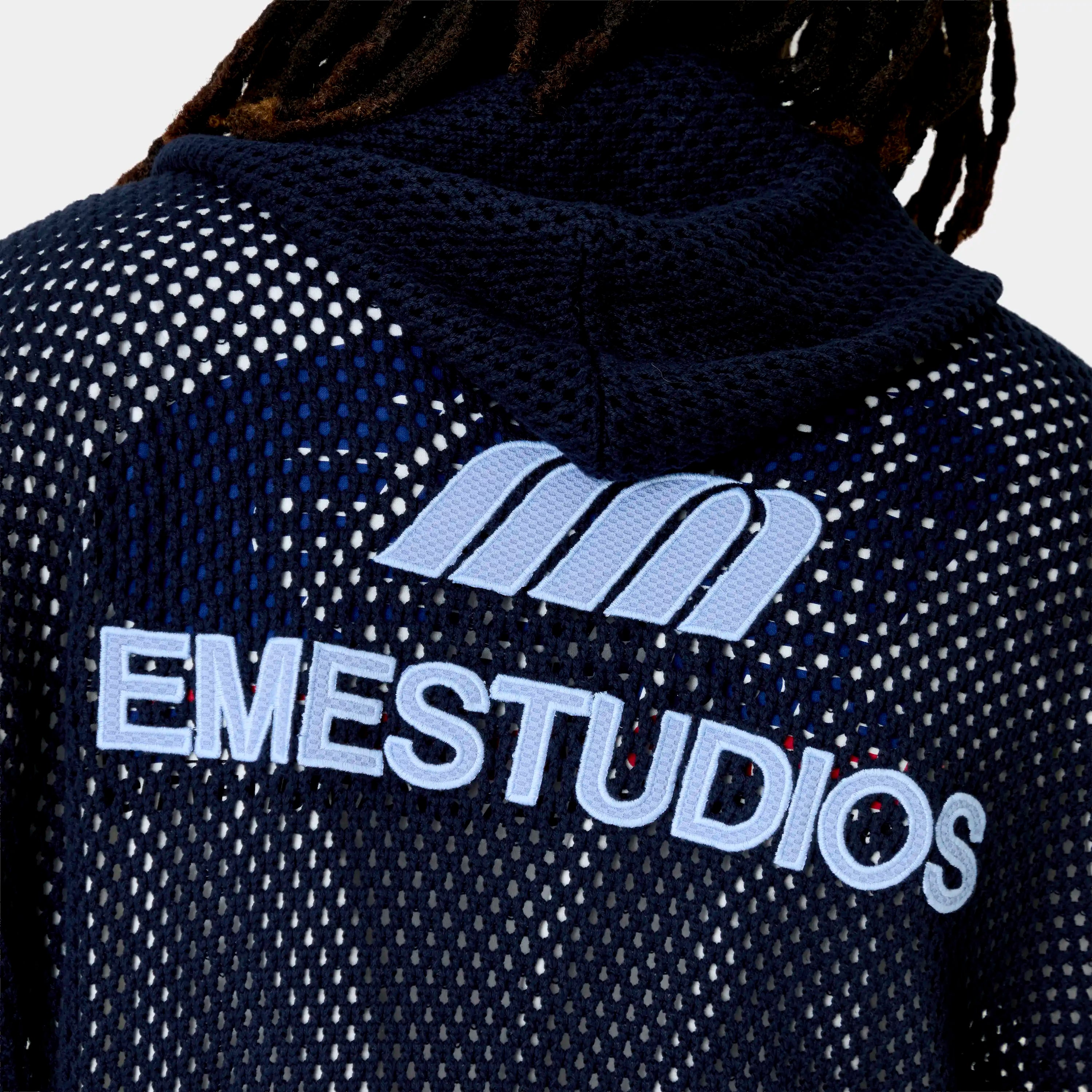 Kyros Navy Zipper Knit Knitwear Eme Studios