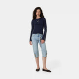 Wally Navy Long Sleeve Woman T-Shirts Eme Studios