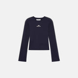 Wally Navy Long Sleeve Woman T-Shirts Eme Studios