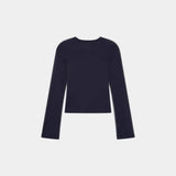 Wally Navy Long Sleeve Woman T-Shirts Eme Studios