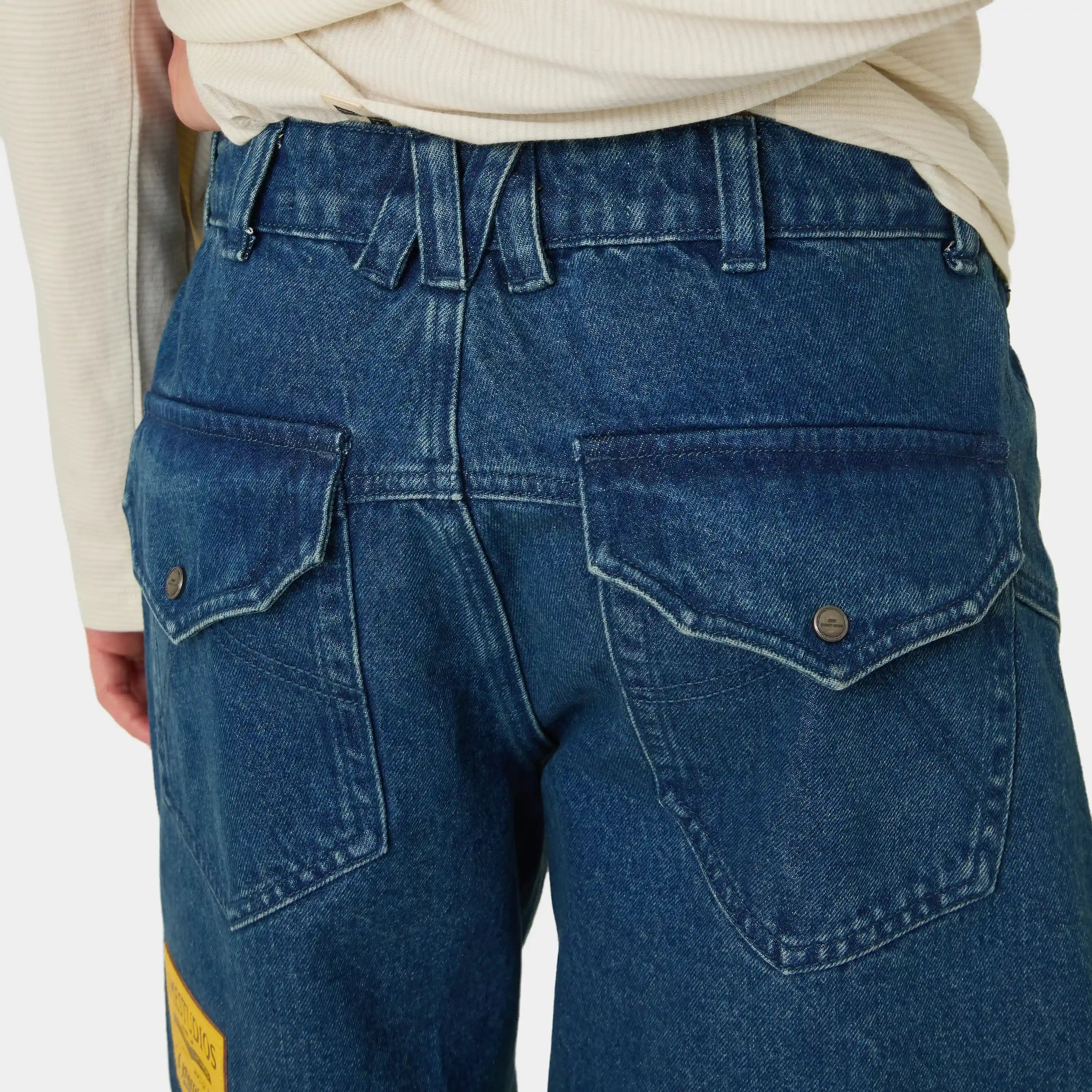Jacker Deep Blue Denim Shorts Shorts Eme Studios