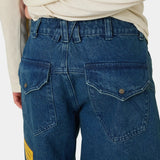 Jacker Deep Blue Denim Shorts Shorts Eme Studios