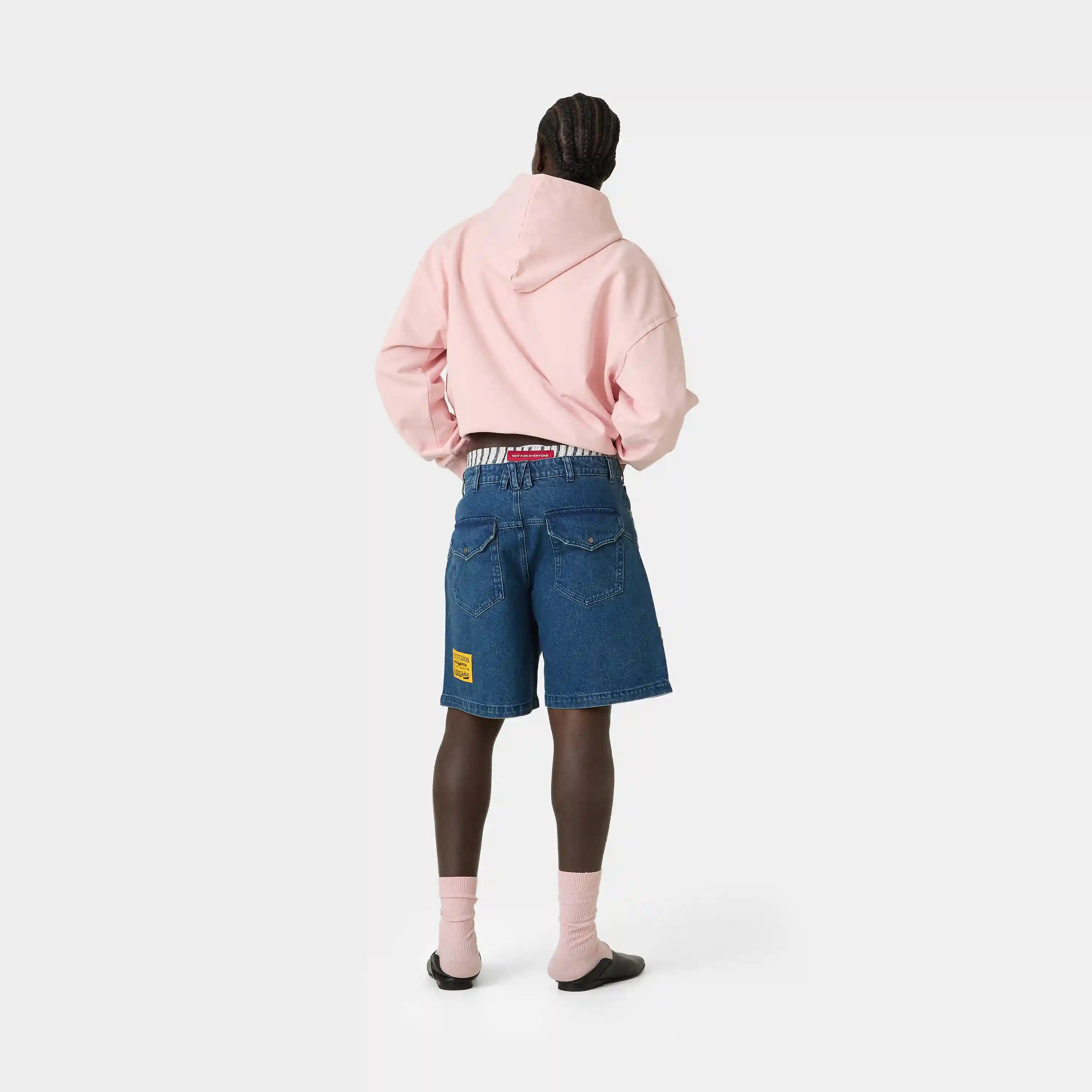 Jacker Deep Blue Denim Shorts Shorts Eme Studios