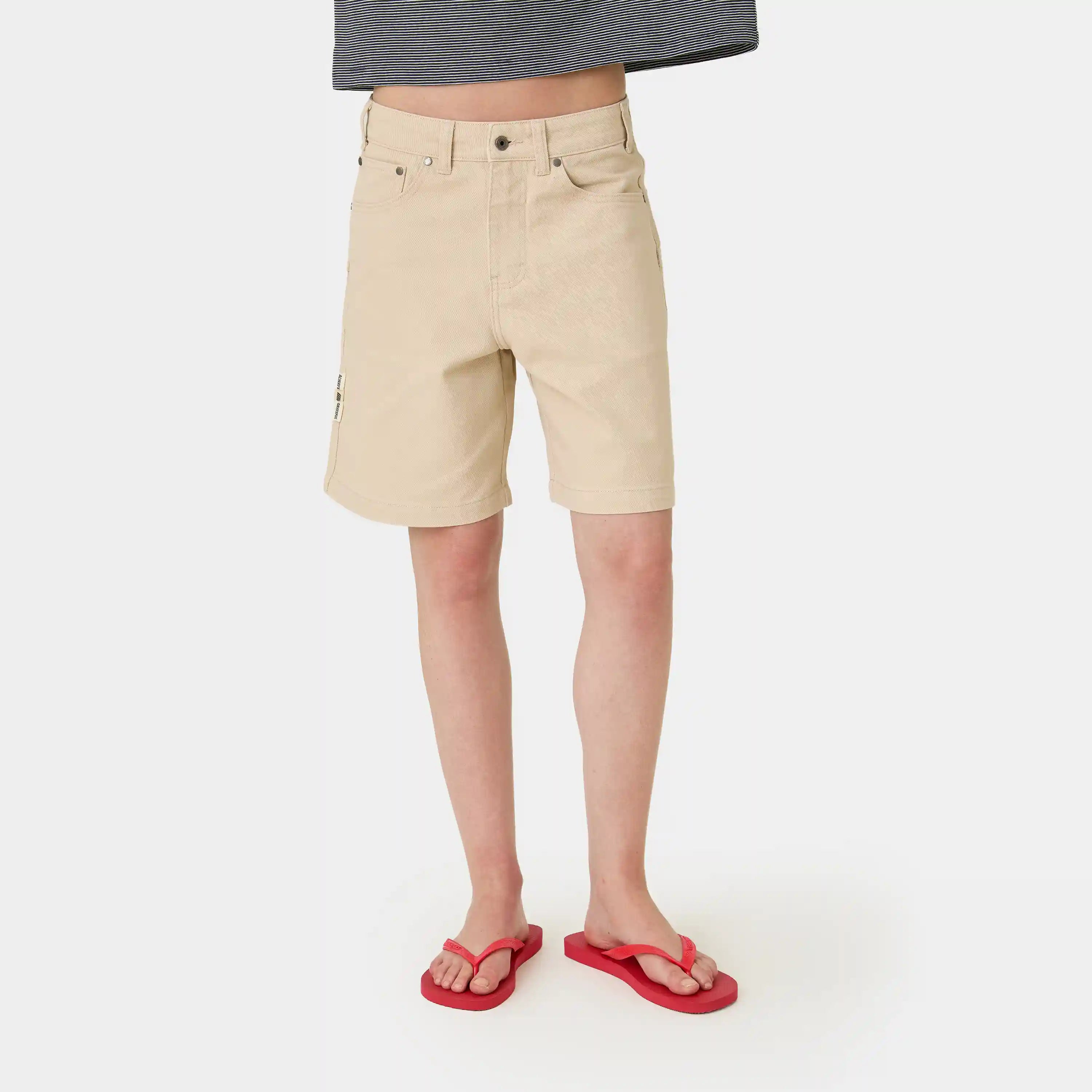 Jacker Off Sand Denim Shorts Shorts Eme Studios