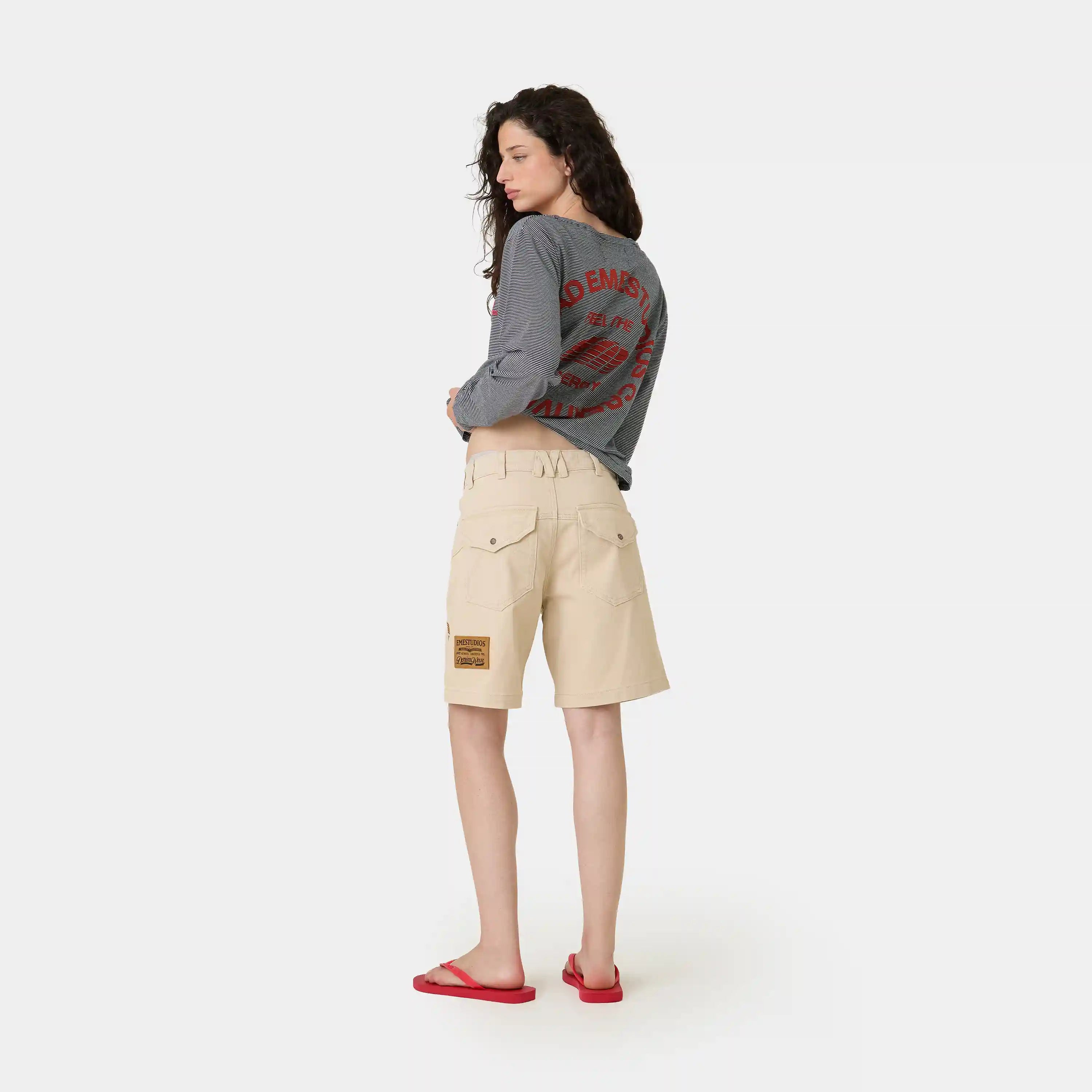 Jacker Off Sand Denim Shorts Shorts Eme Studios
