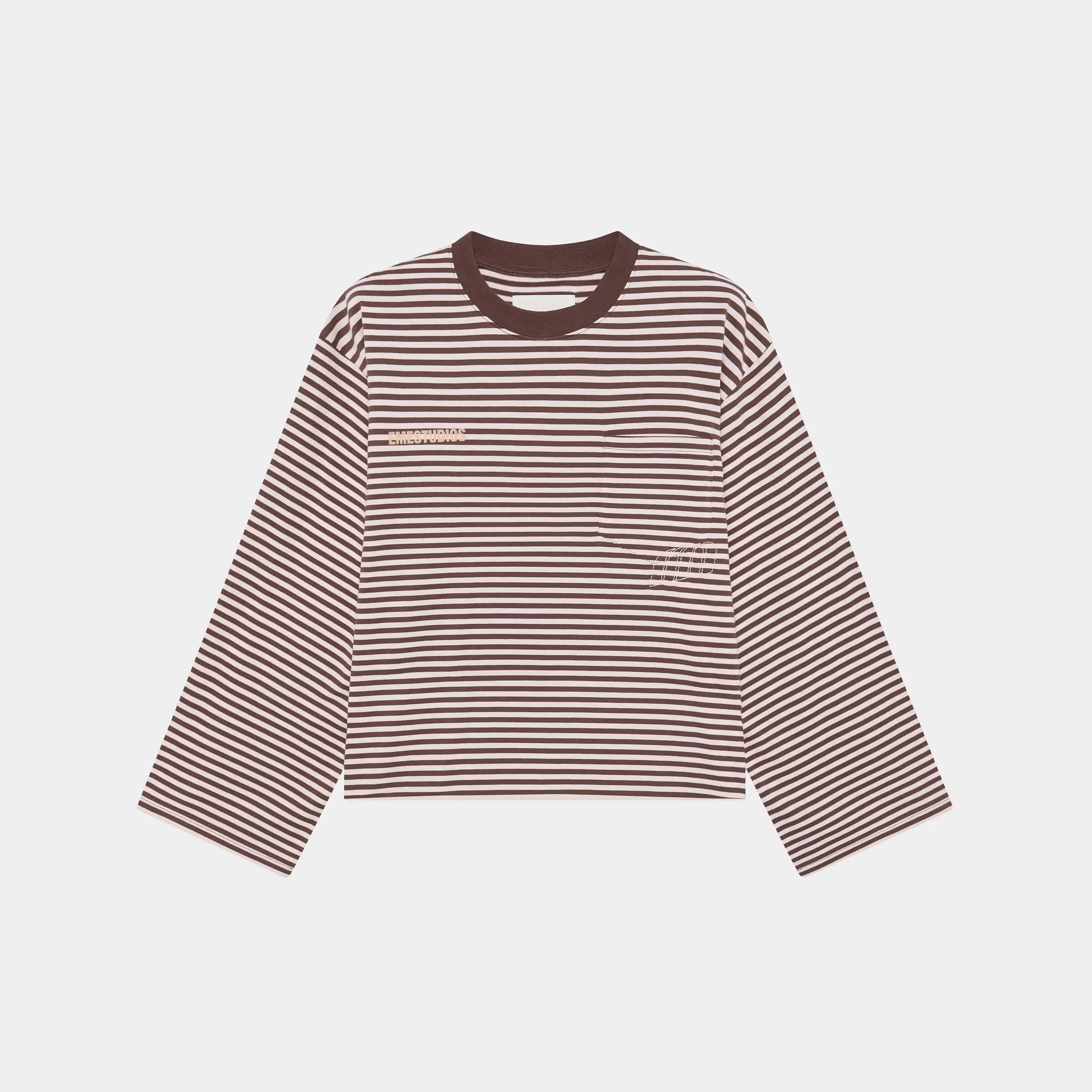 Cedar Fawn Striped Long Sleeve T-shirts Eme Studios