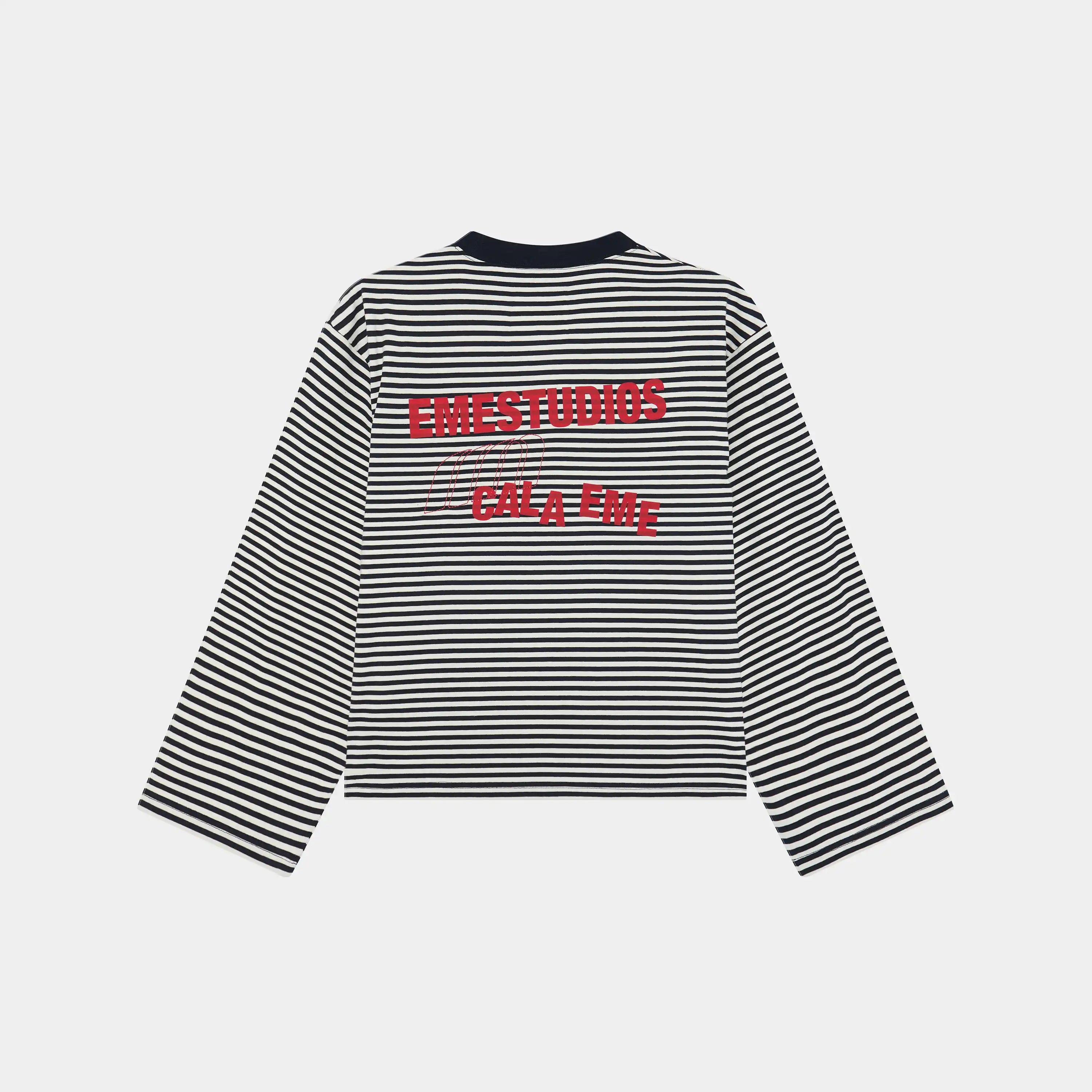 Cedar Navy Striped Long Sleeve