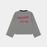 Cedar Navy Striped Long Sleeve T-shirts Eme Studios