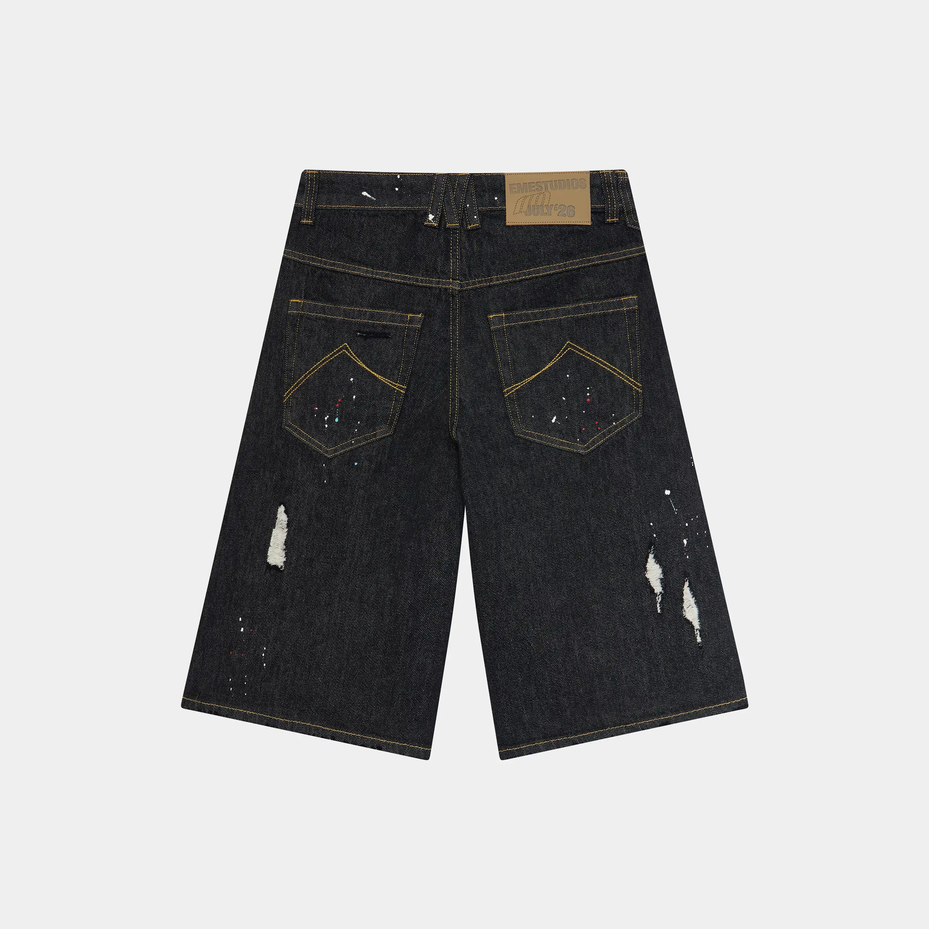 Riviera Raw Denim Shorts Shorts Eme Studios