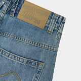 Riviera Blue Denim Shorts Shorts Eme Studios
