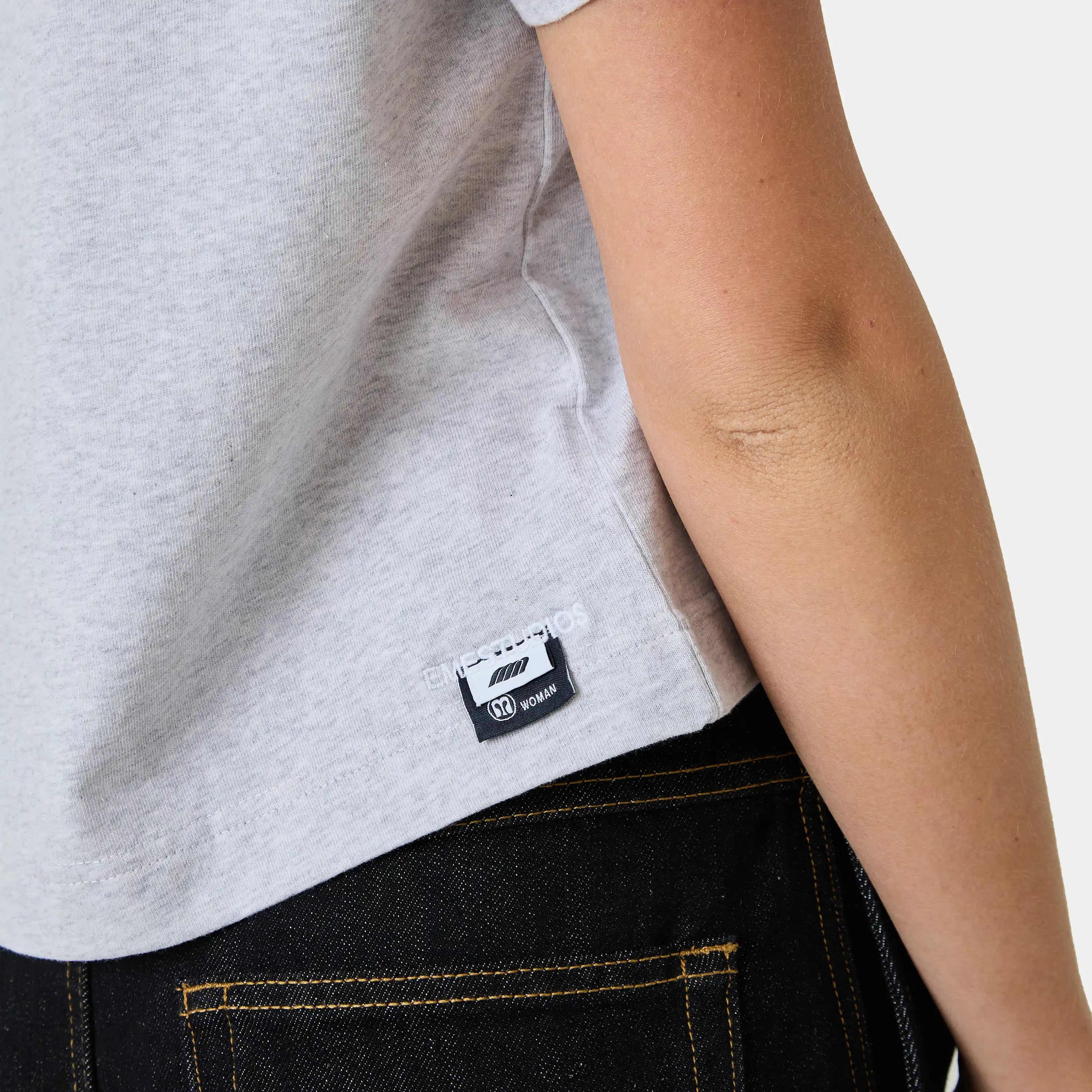 Gossip Heather Grey Tee Woman T-Shirts Eme Studios