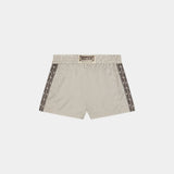 Yimmy Ecru Striped Shorts Woman Pants Eme Studios
