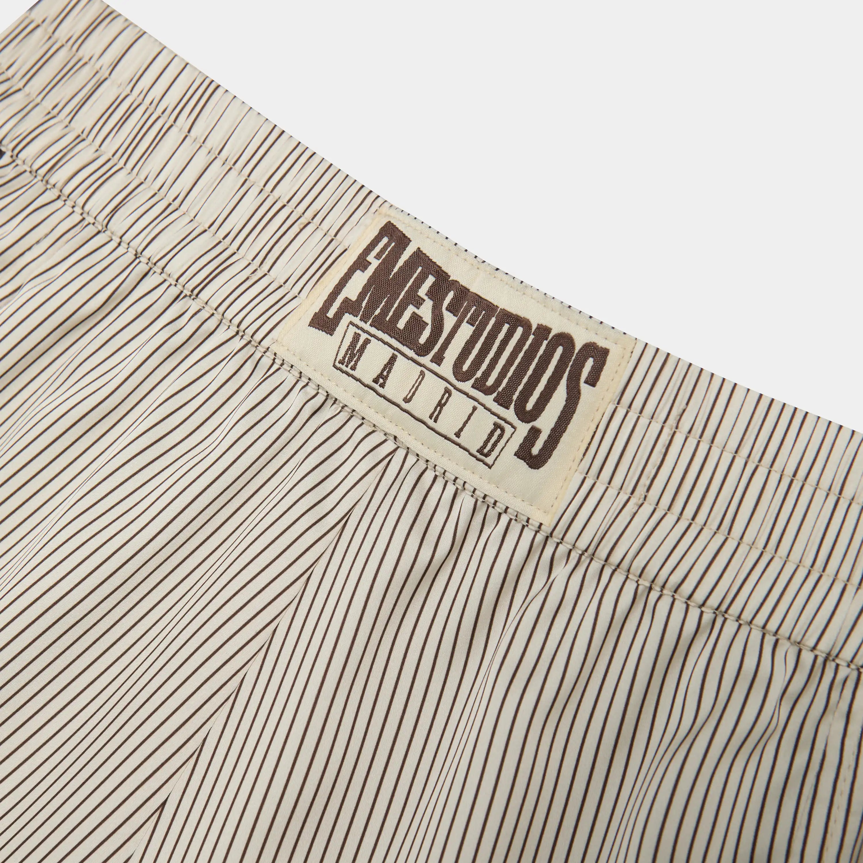 Yimmy Ecru Striped Shorts Woman Pants Eme Studios