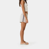 Yimmy Ecru Striped Shorts Woman Pants Eme Studios