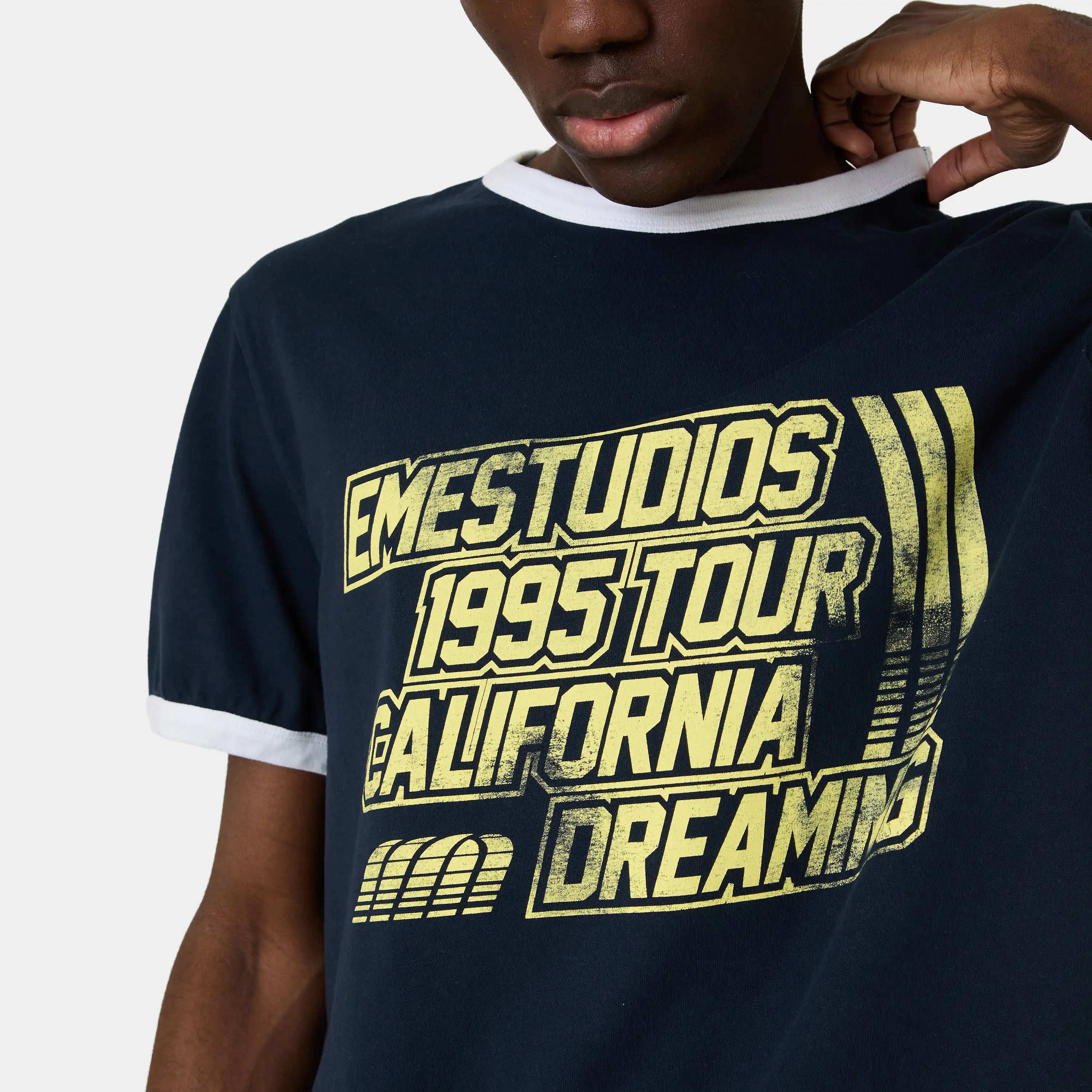 California Navy Oversized Tee T-shirts Eme Studios