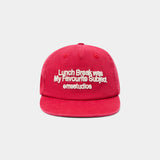 Lunch Red Cap Headwear Eme Studios
