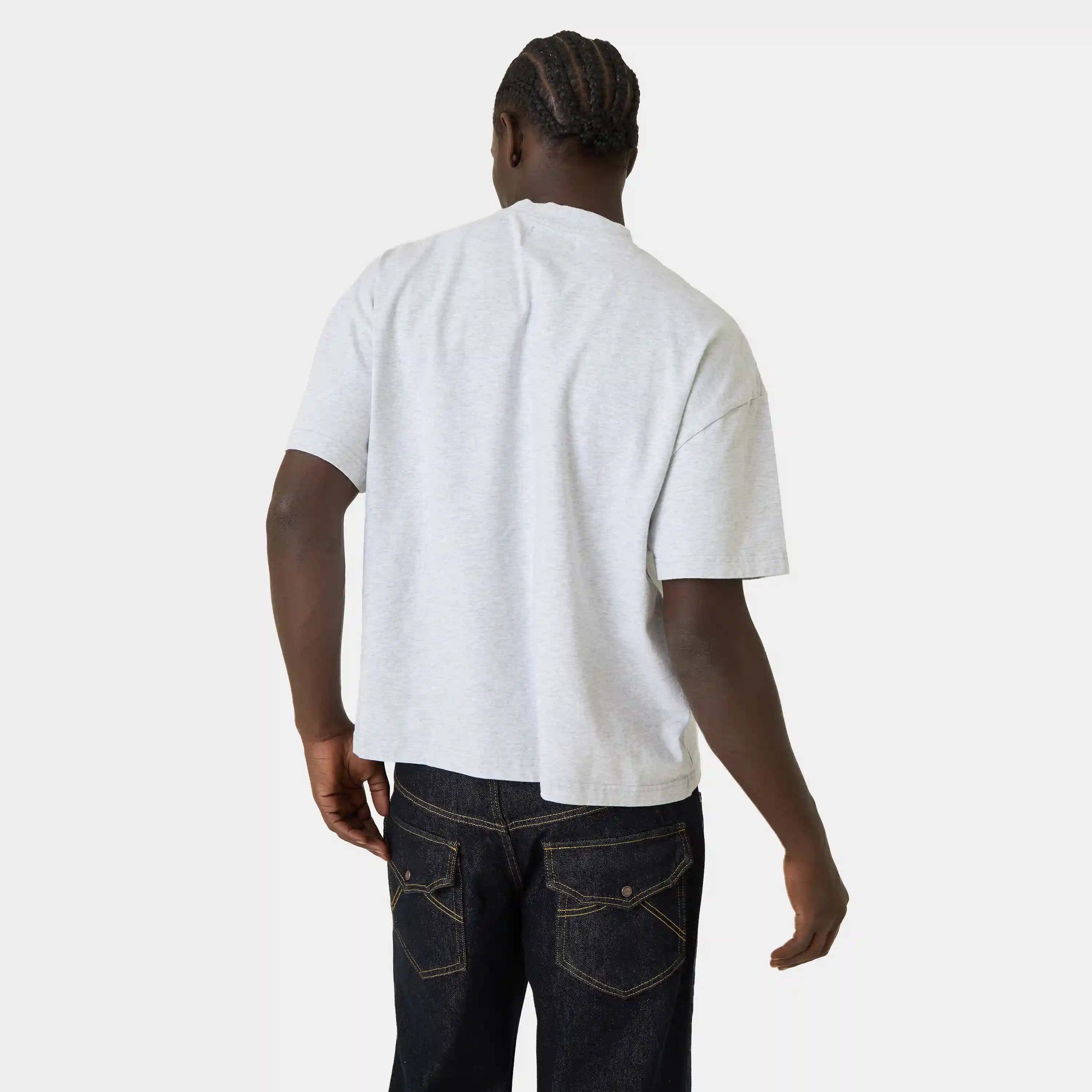 By Your Name Heather Grey Oversized Tee T-shirts Eme Studios