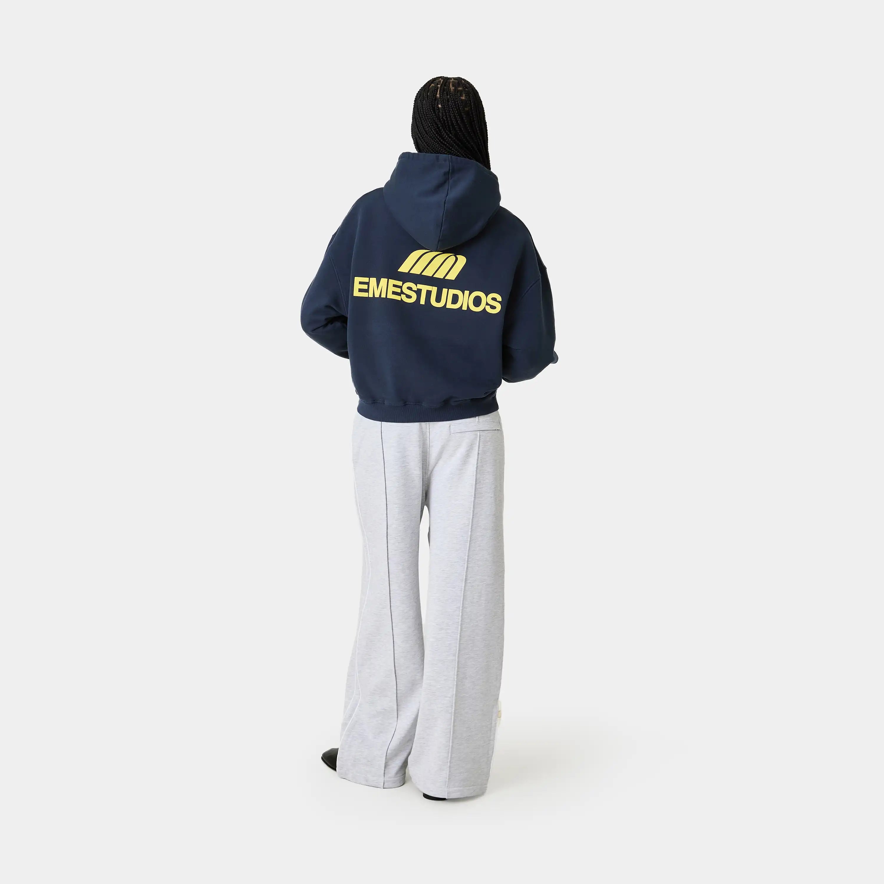 Uniform Navy Oversized Hoodie Hoodies Eme Studios