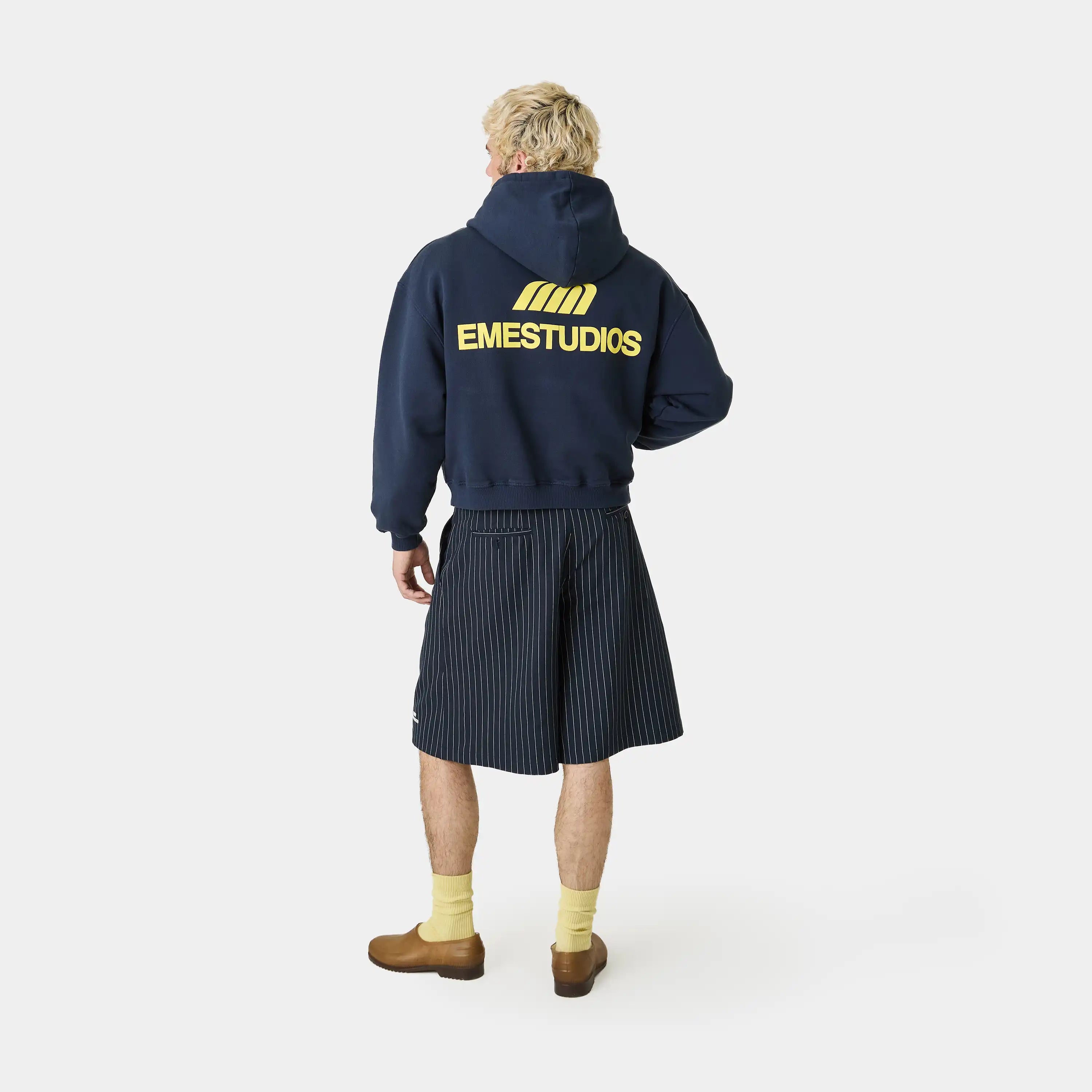 Uniform Navy Oversized Hoodie Hoodies Eme Studios