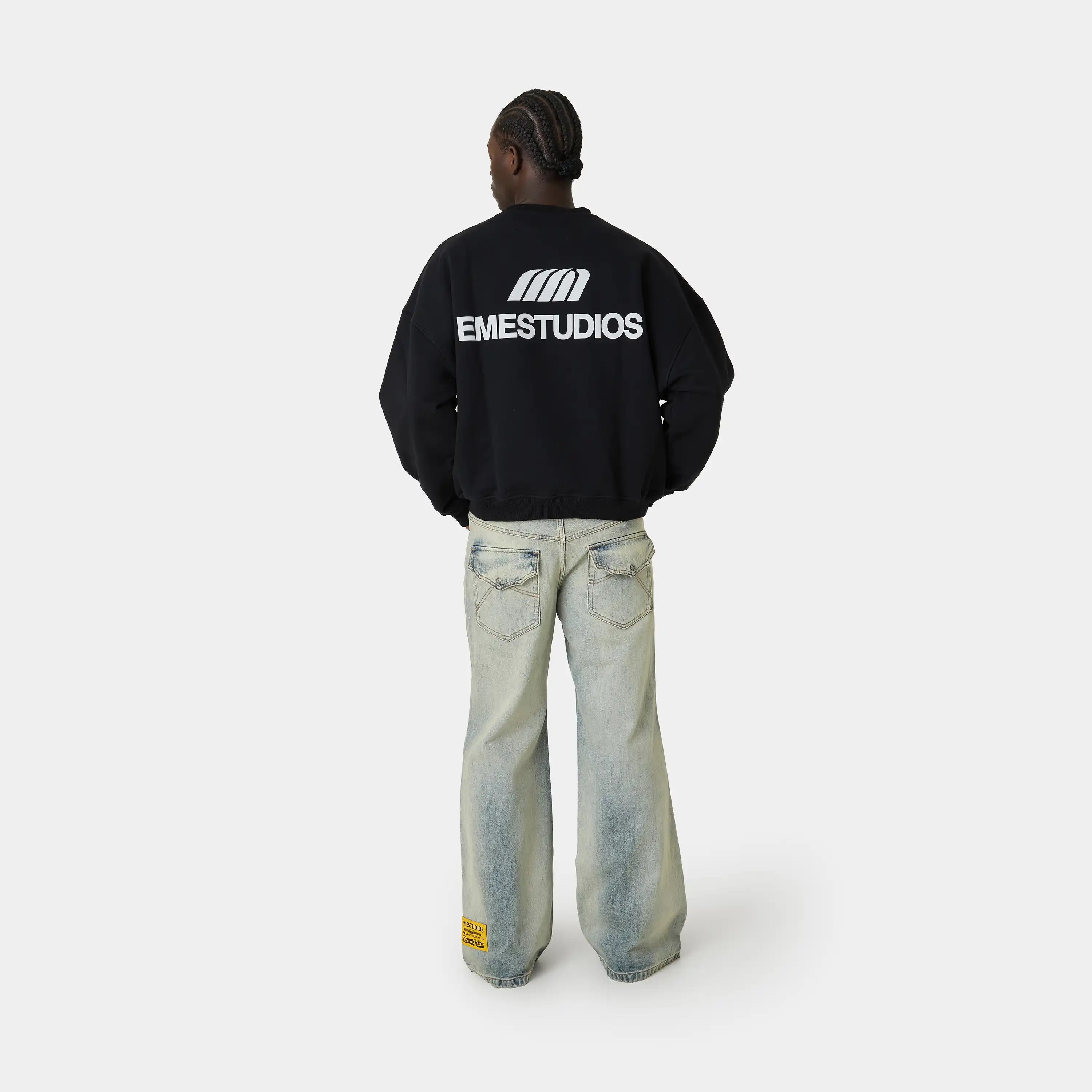 Uniform Shadow Oversized Crewneck Sweatshirts Eme Studios