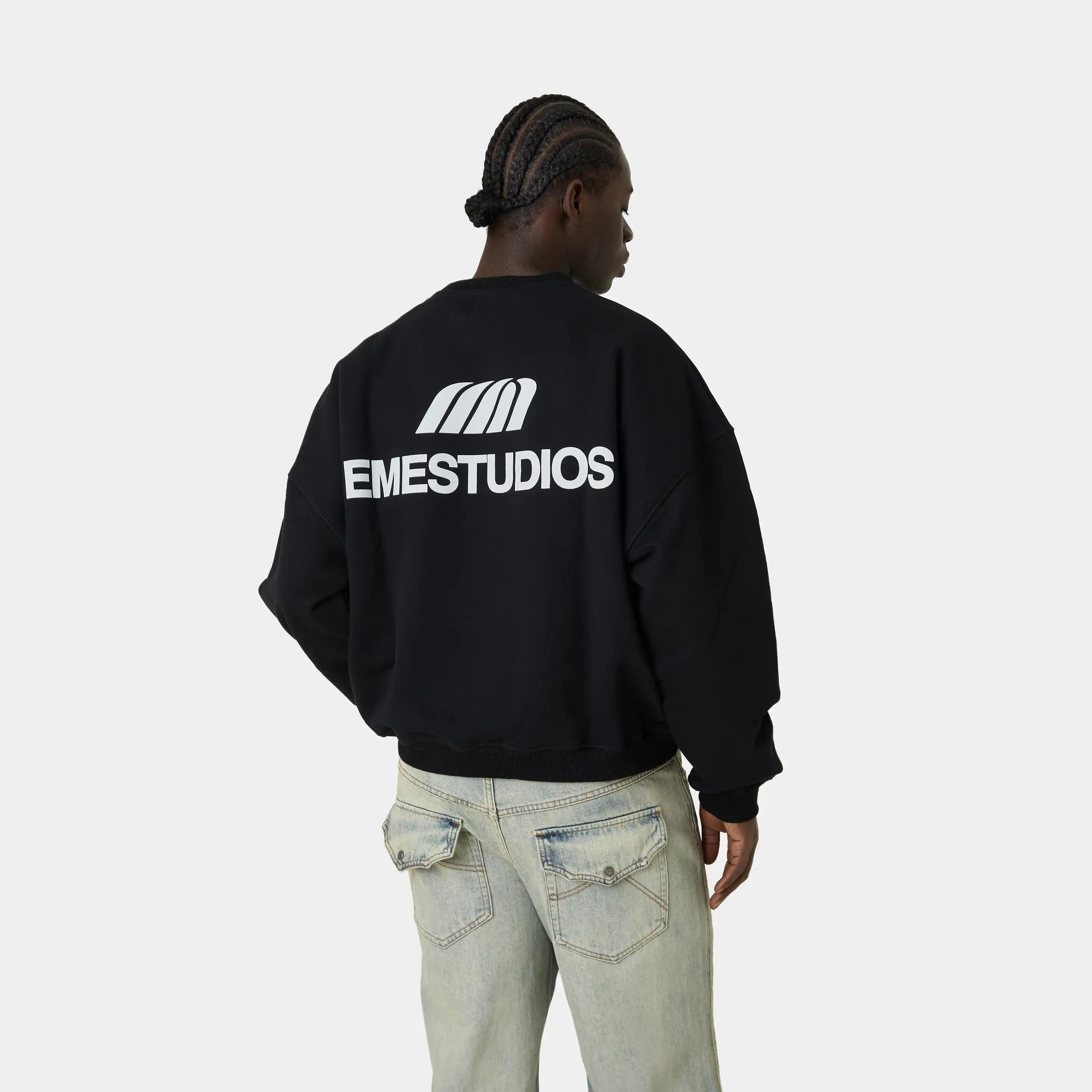Uniform Shadow Oversized Crewneck Sweatshirts Eme Studios