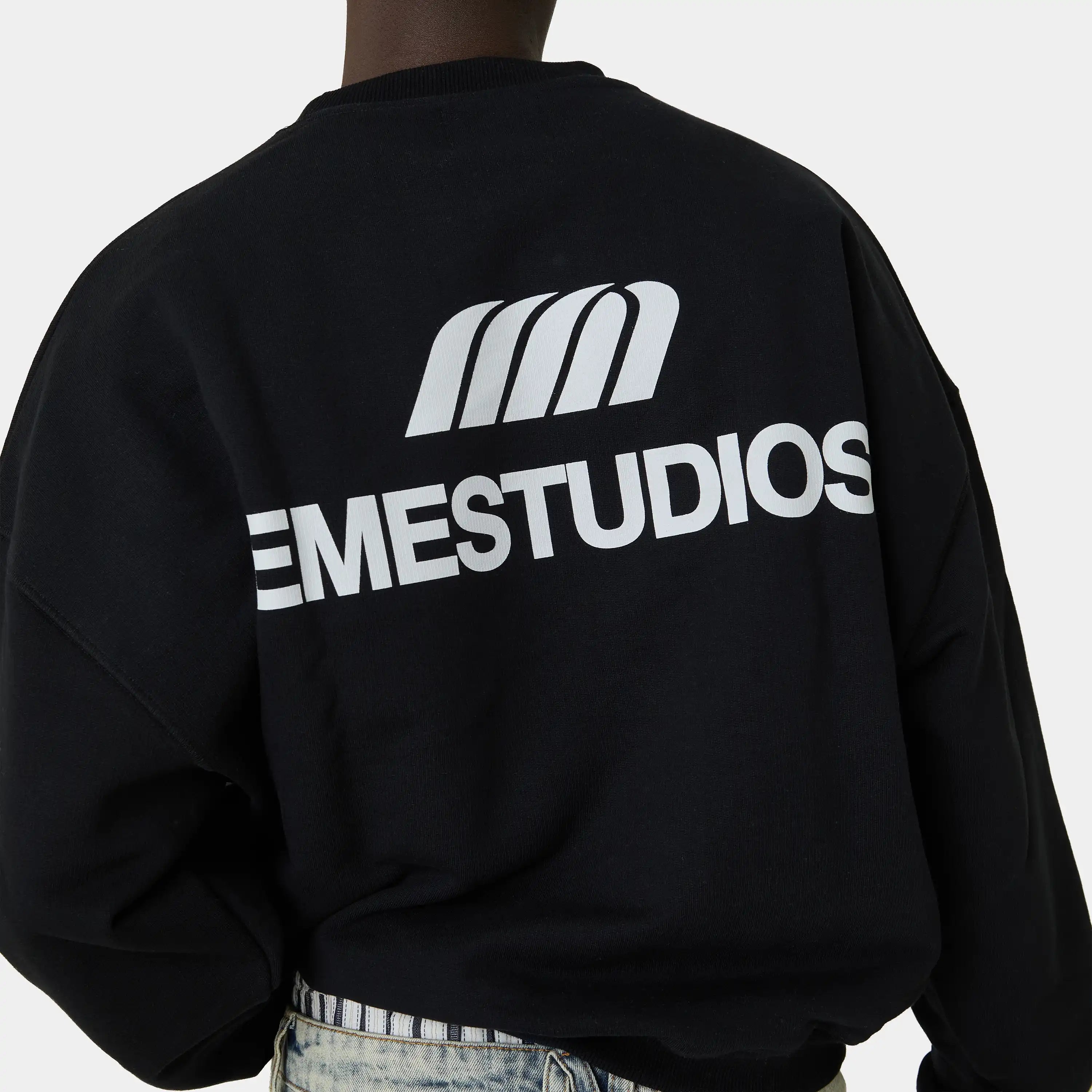 Uniform Shadow Oversized Crewneck Sweatshirts Eme Studios