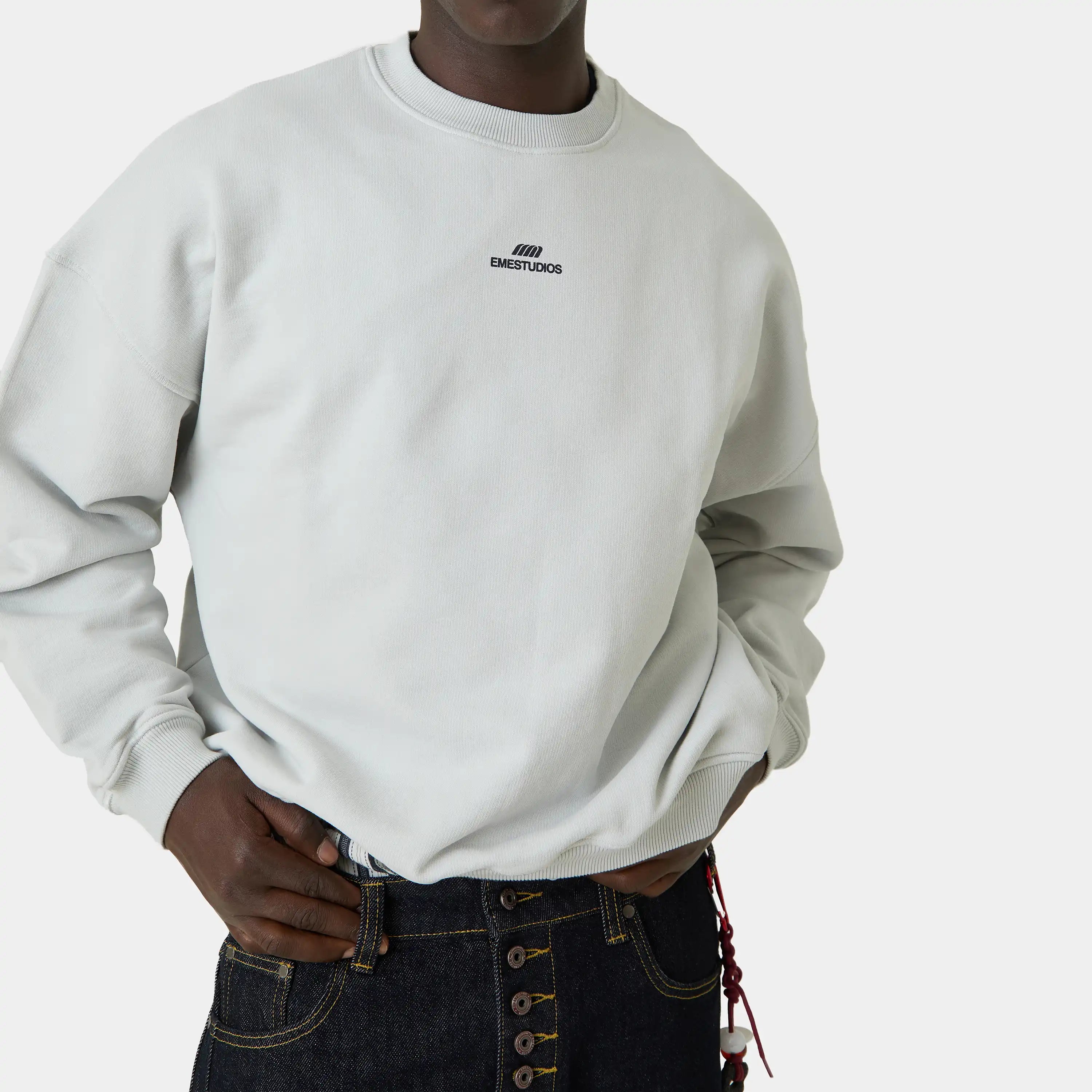 Uniform Mist Oversized Crewneck Sweatshirts Eme Studios