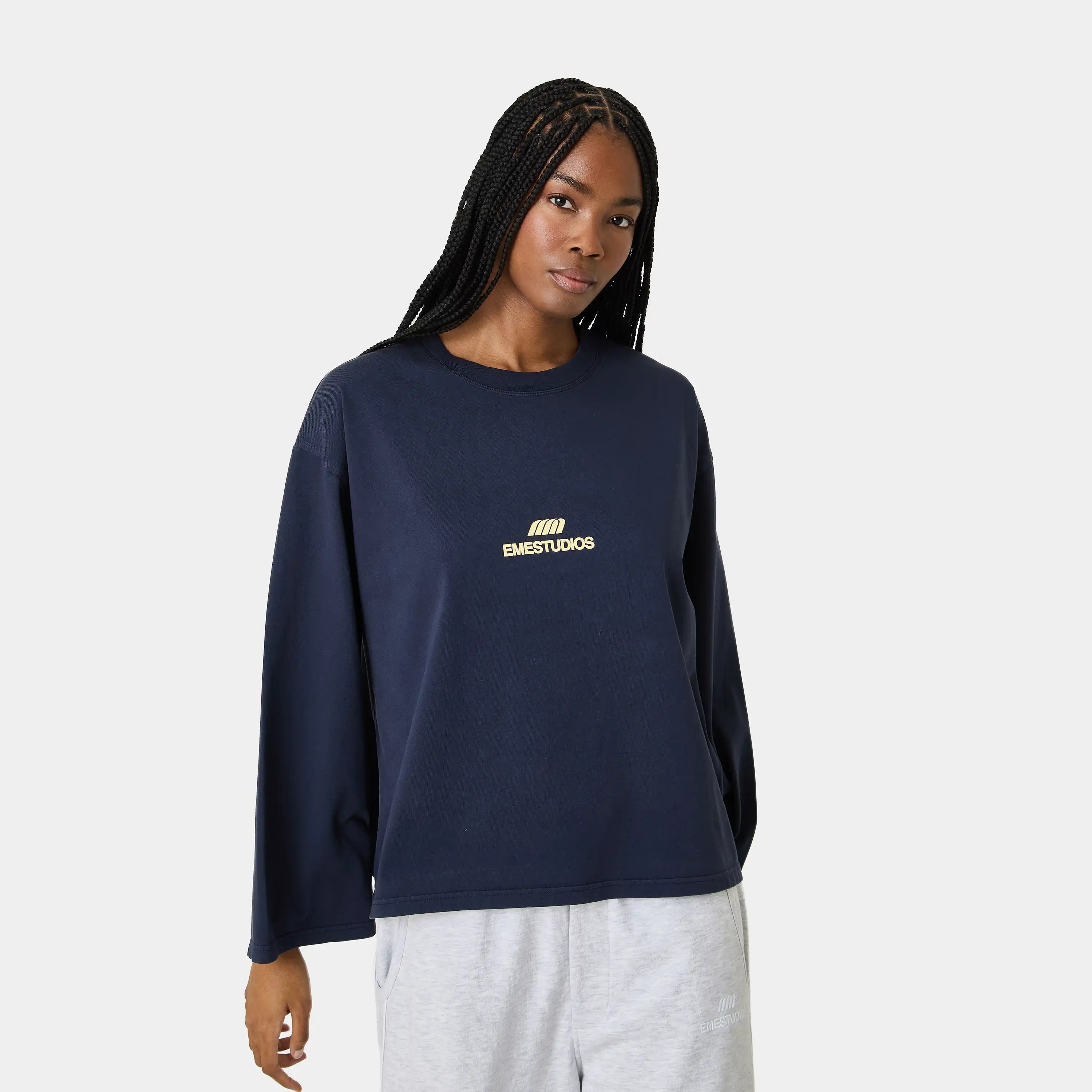 Uniform Navy Long Sleeve T-shirts Eme Studios