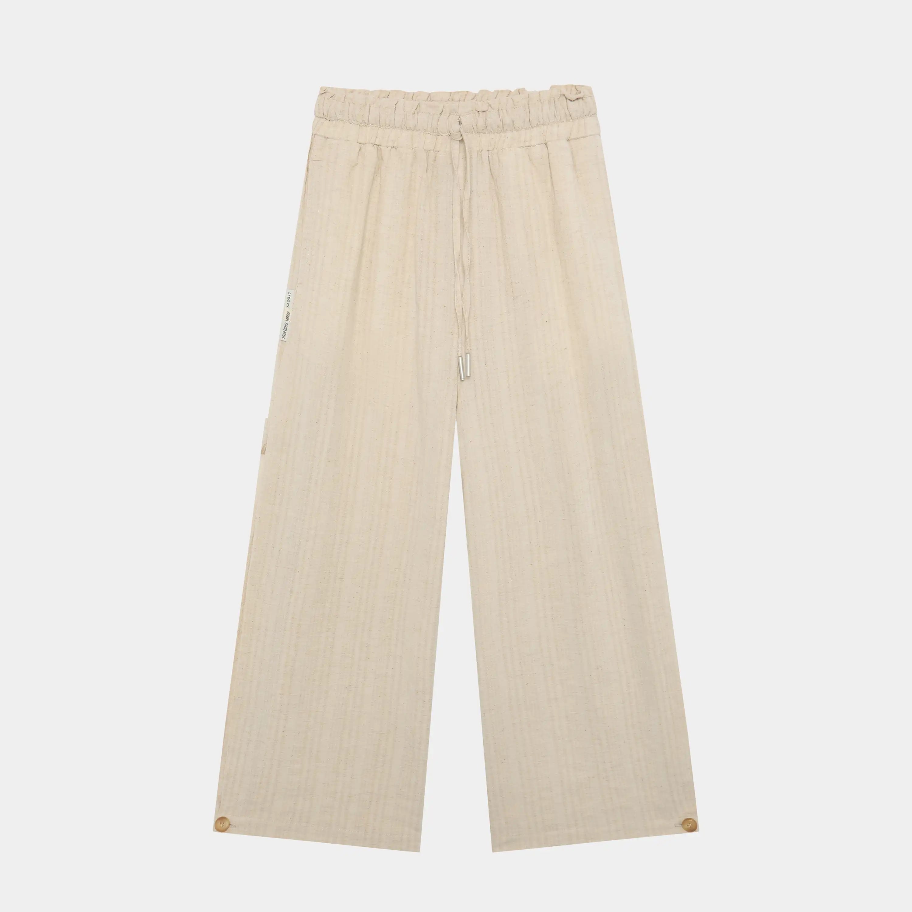 Linen Off Sand Pants