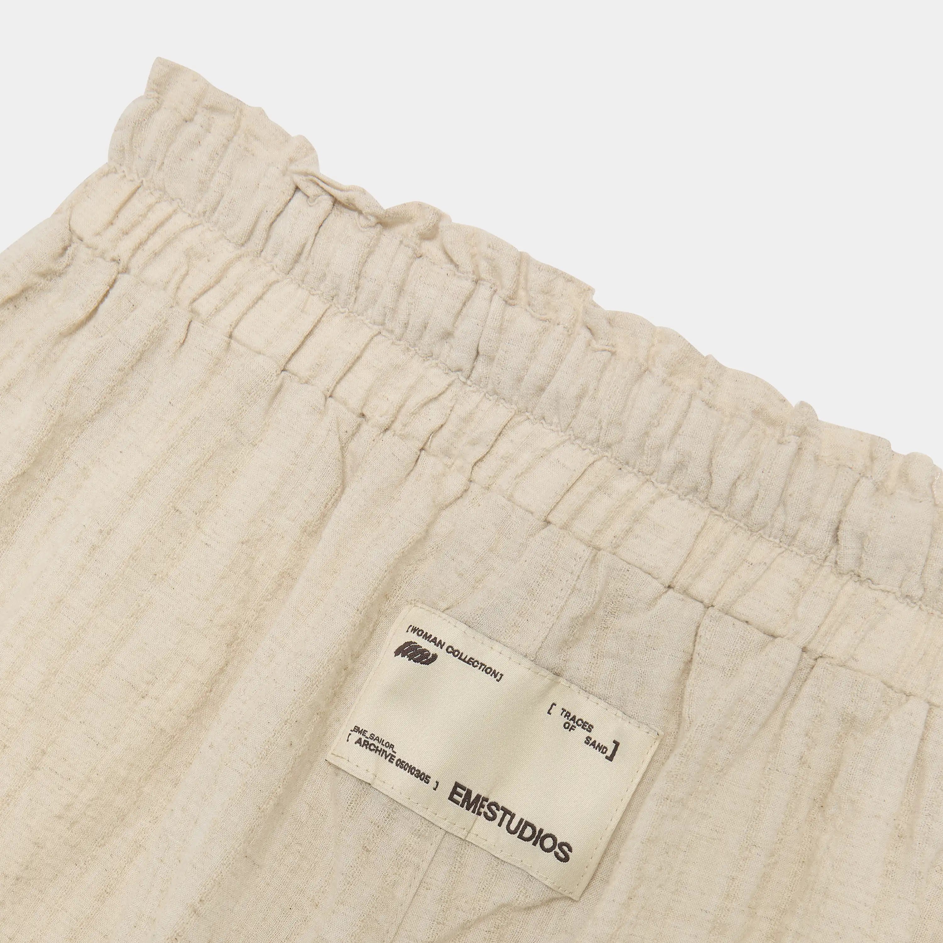 Linen Off Sand Pants Woman Pants Eme Studios