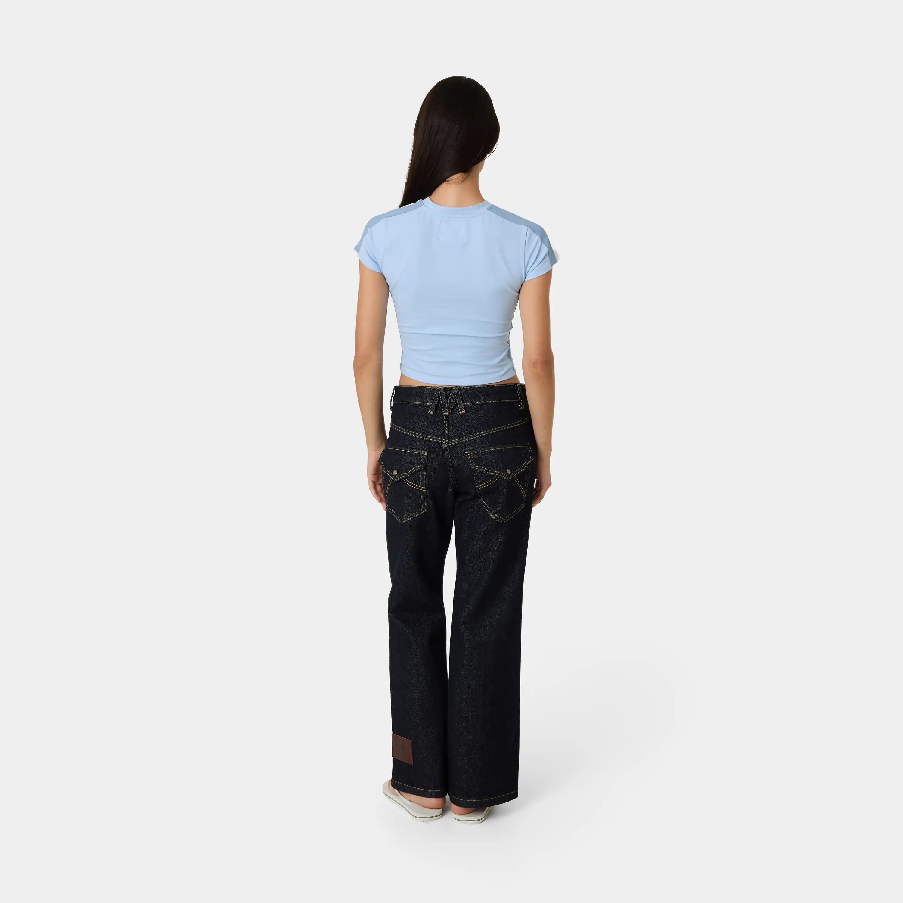 Sporty Baby Blue Tee Woman T-Shirts Eme Studios