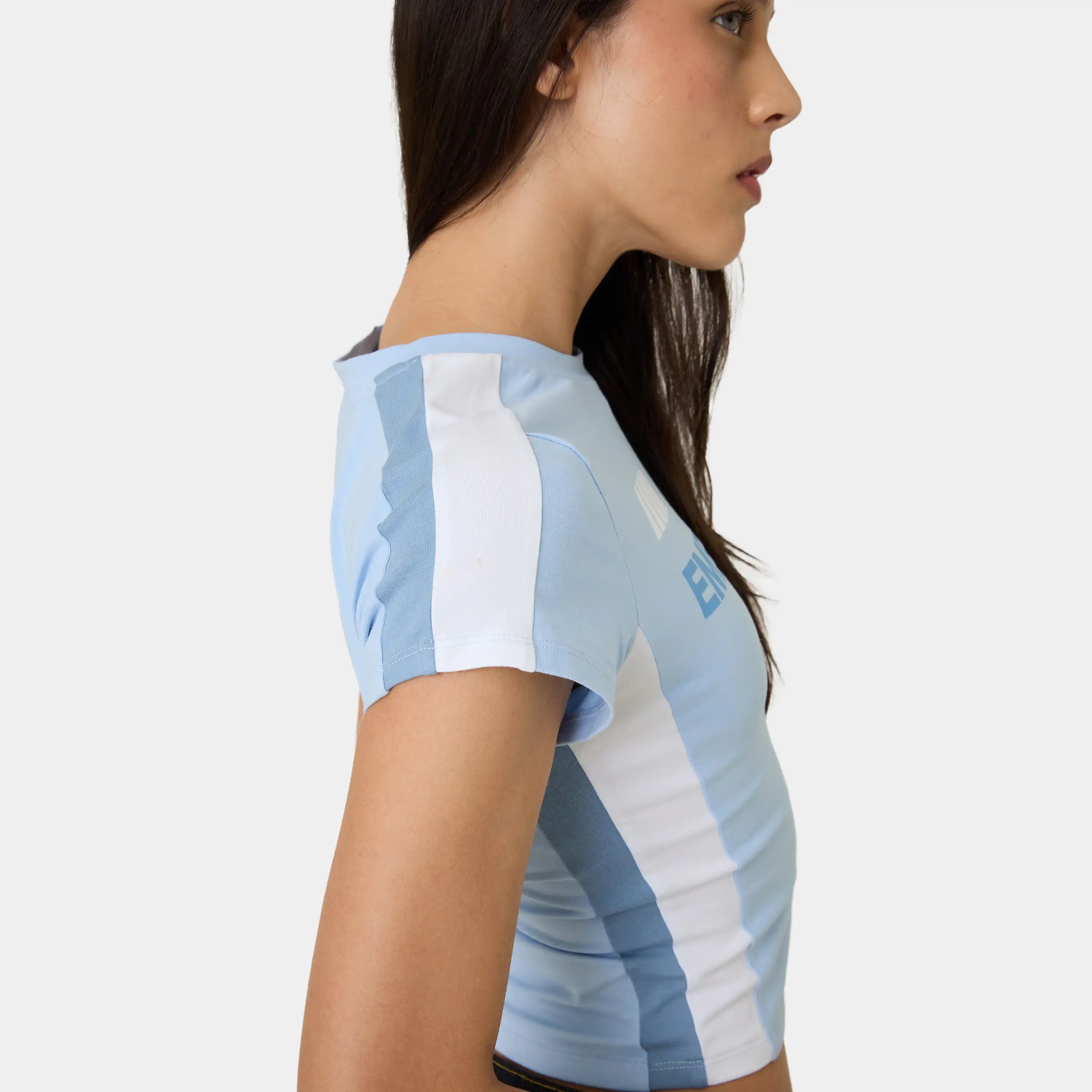 Sporty Baby Blue Tee Woman T-Shirts Eme Studios