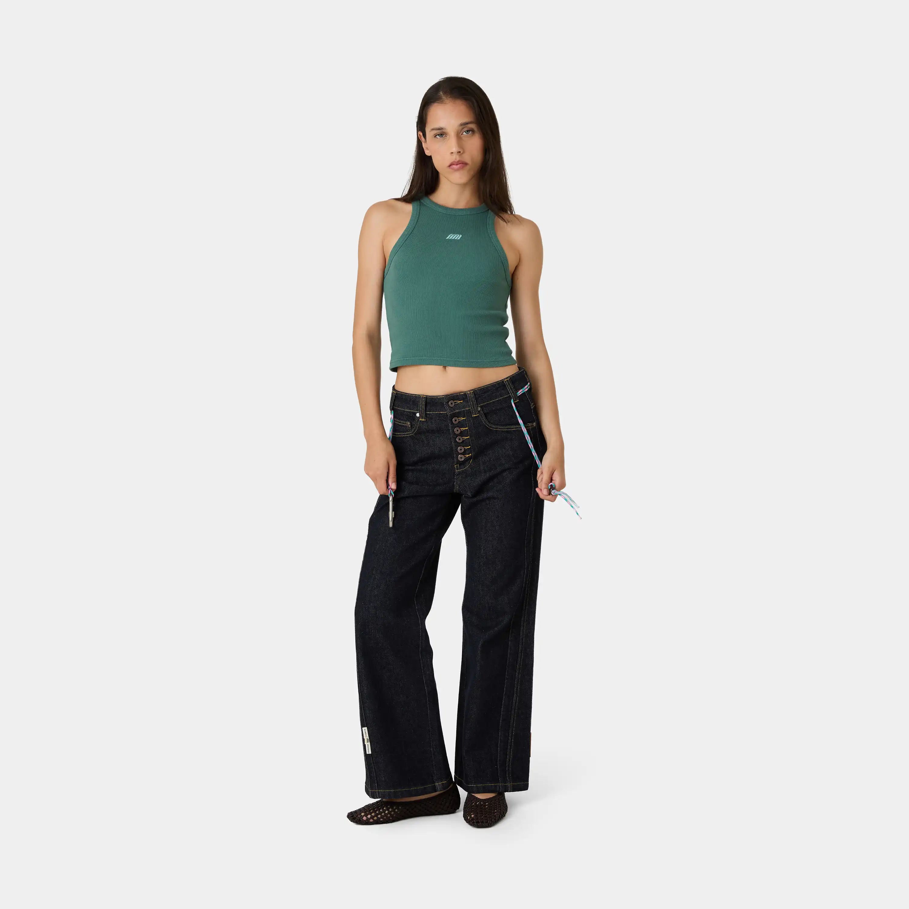 Anny Aqua Tank Top Woman T-Shirts Eme Studios
