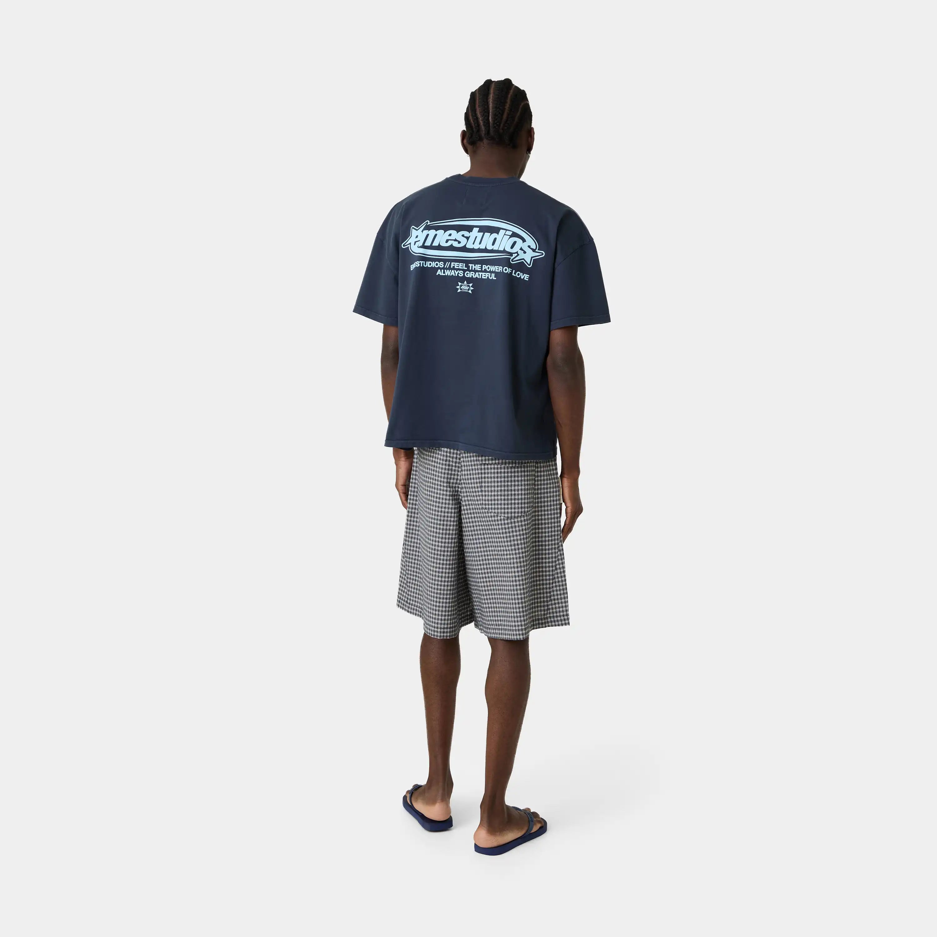 Boundless Navy Oversized Tee T-shirts Eme Studios