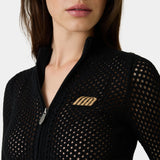 Ursula Black Crochet Full Zip Woman Knitwear Eme Studios