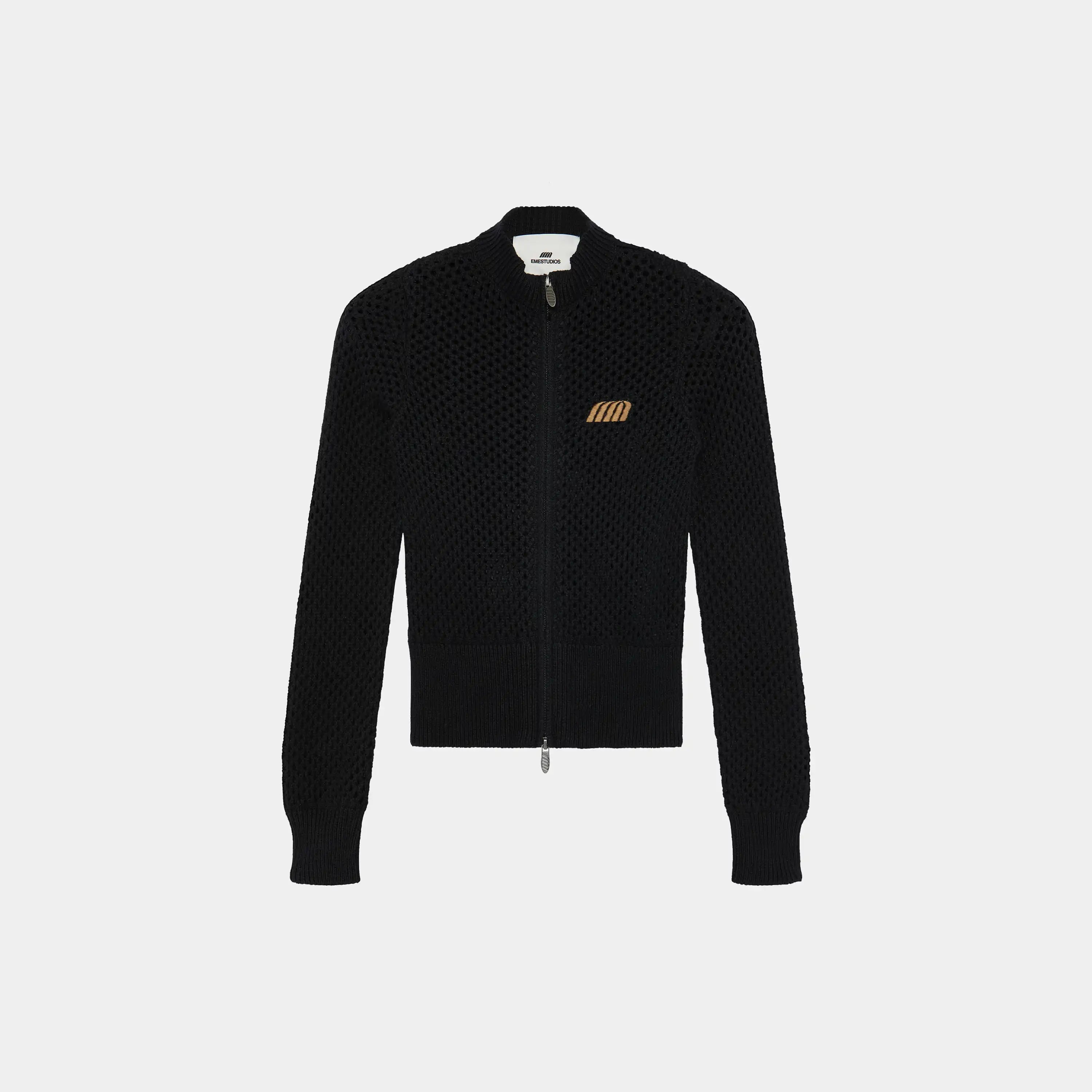 Ursula Black Crochet Full Zip