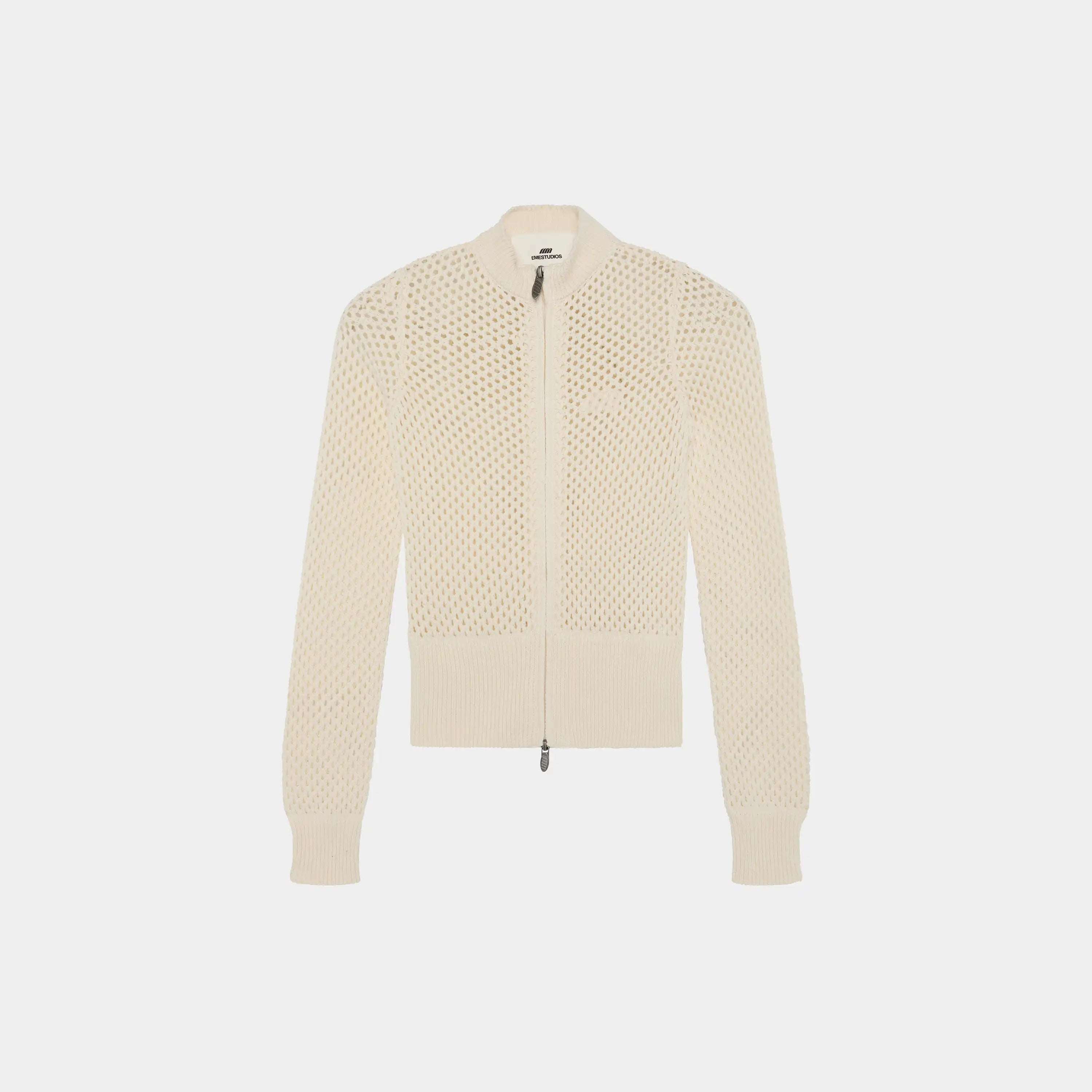 Ursula Off Sand Crochet Full Zip