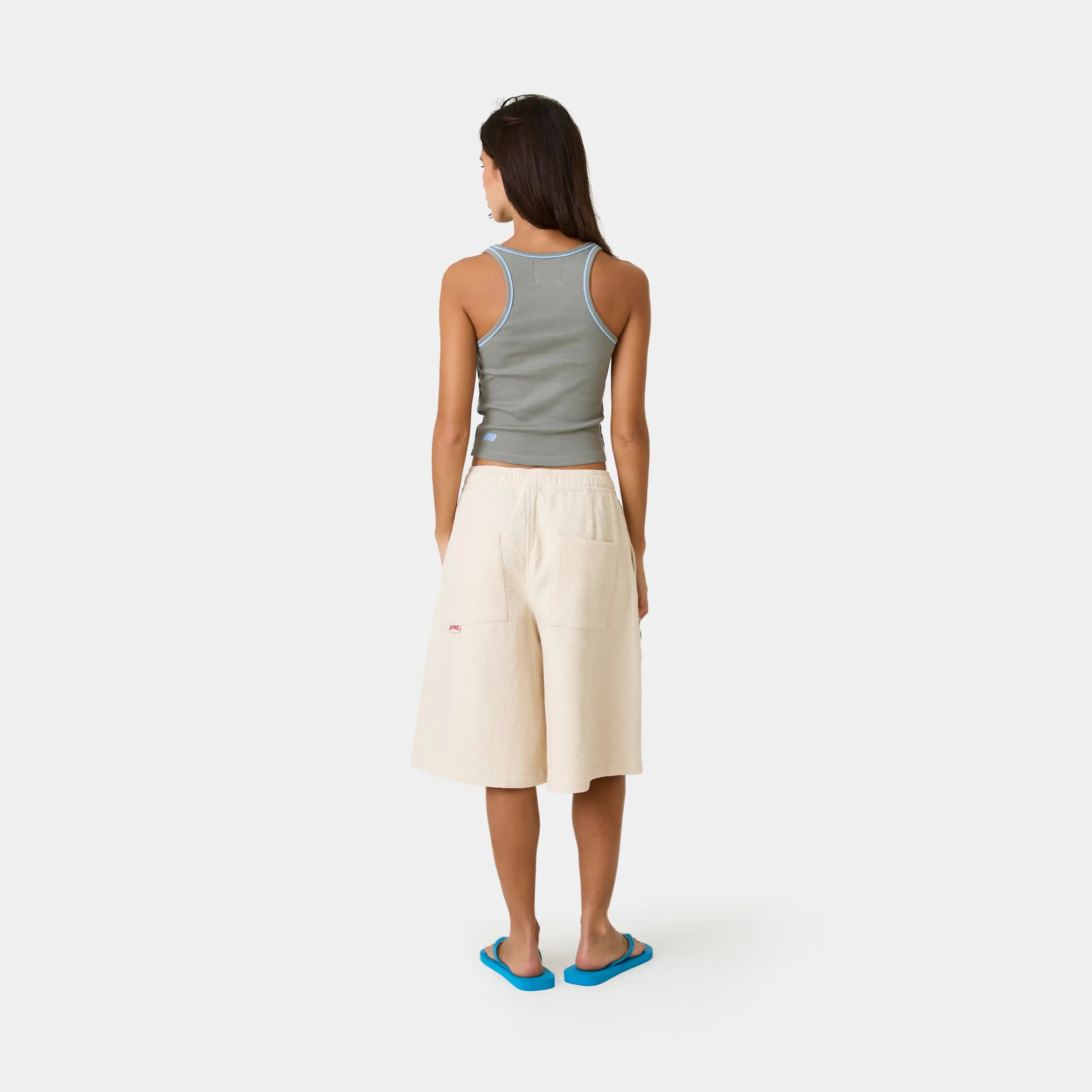 Graf Heather Grey Tank Top Woman T-Shirts Eme Studios