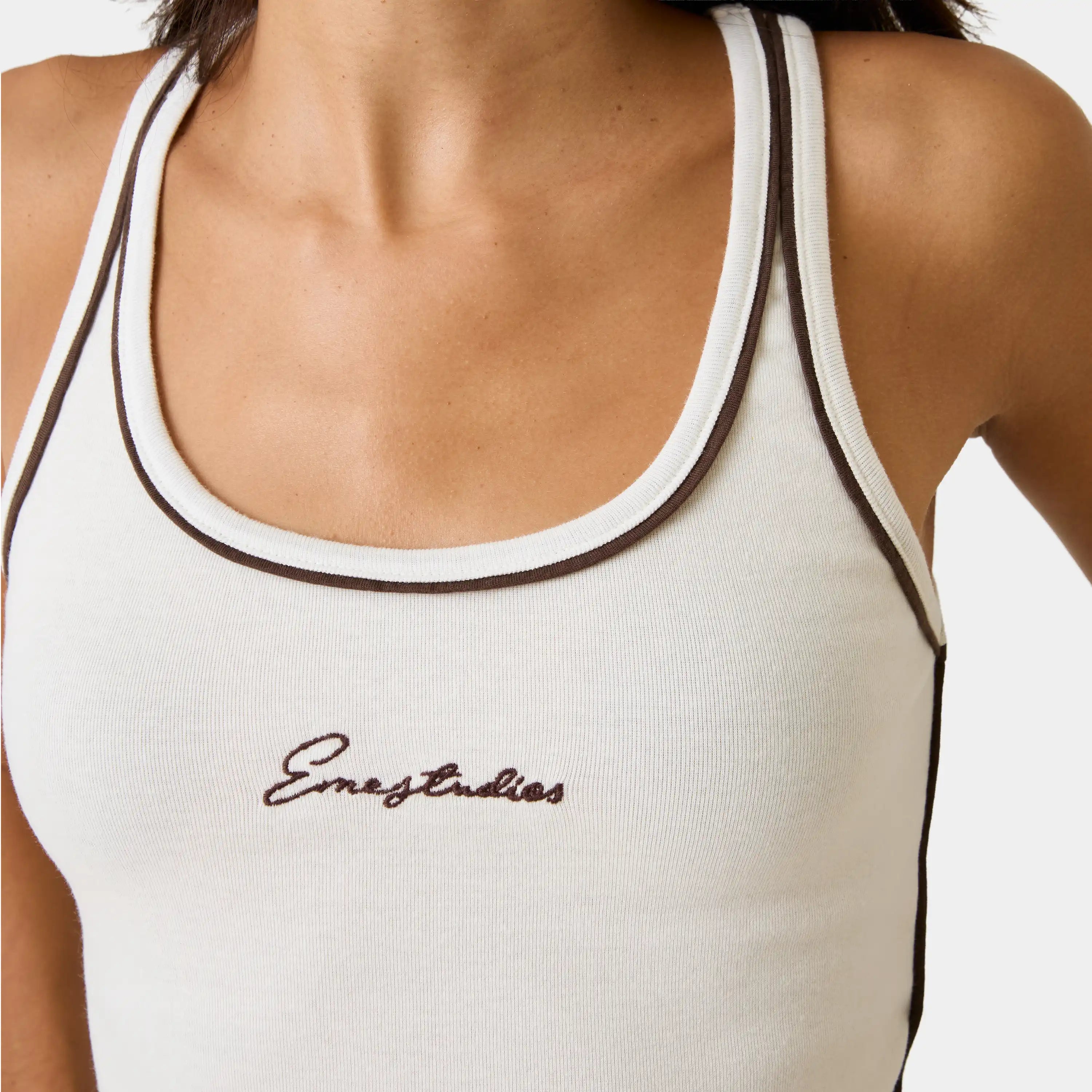 Graf Off Sand Tank Top Woman T-Shirts Eme Studios