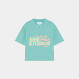 Launch Aqua Oversized Tee T-shirts Eme Studios