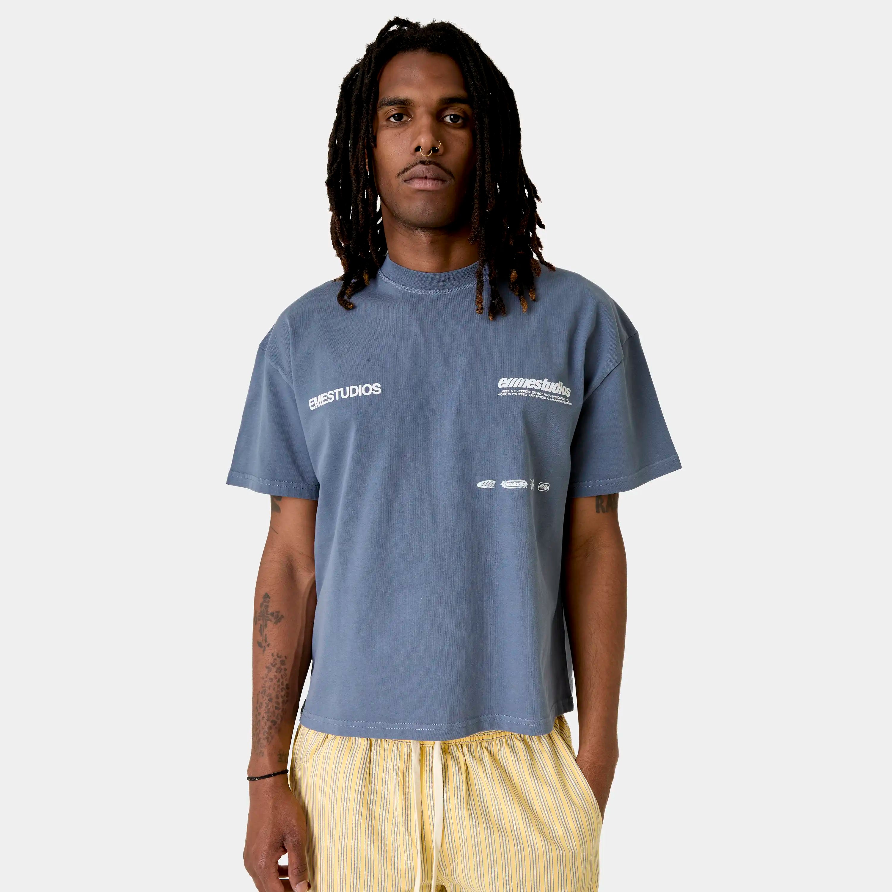 Endless Navy Oversized Tee T-shirts Eme Studios