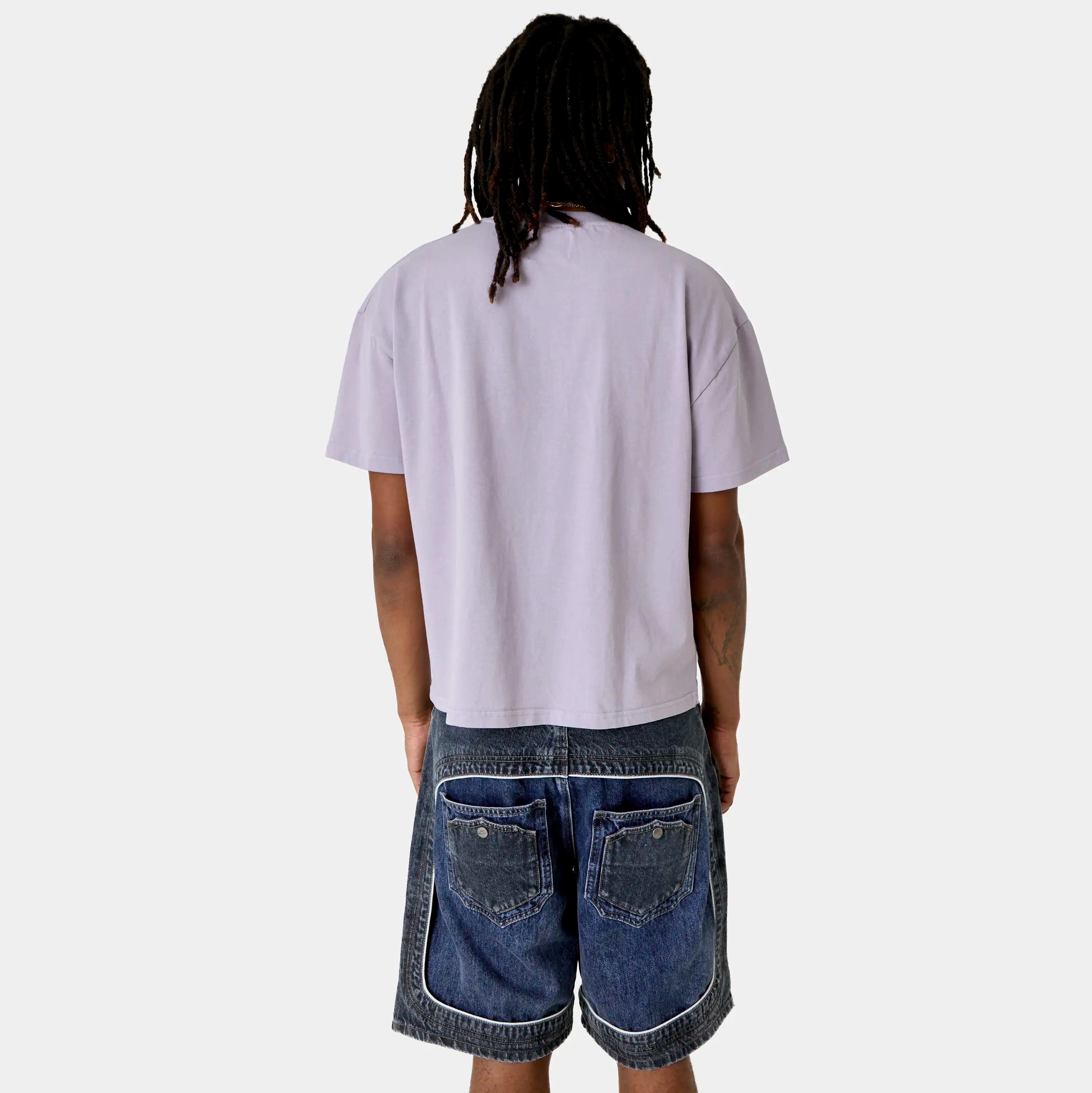 Outline Lavender Oversized Tee T-shirts Eme Studios