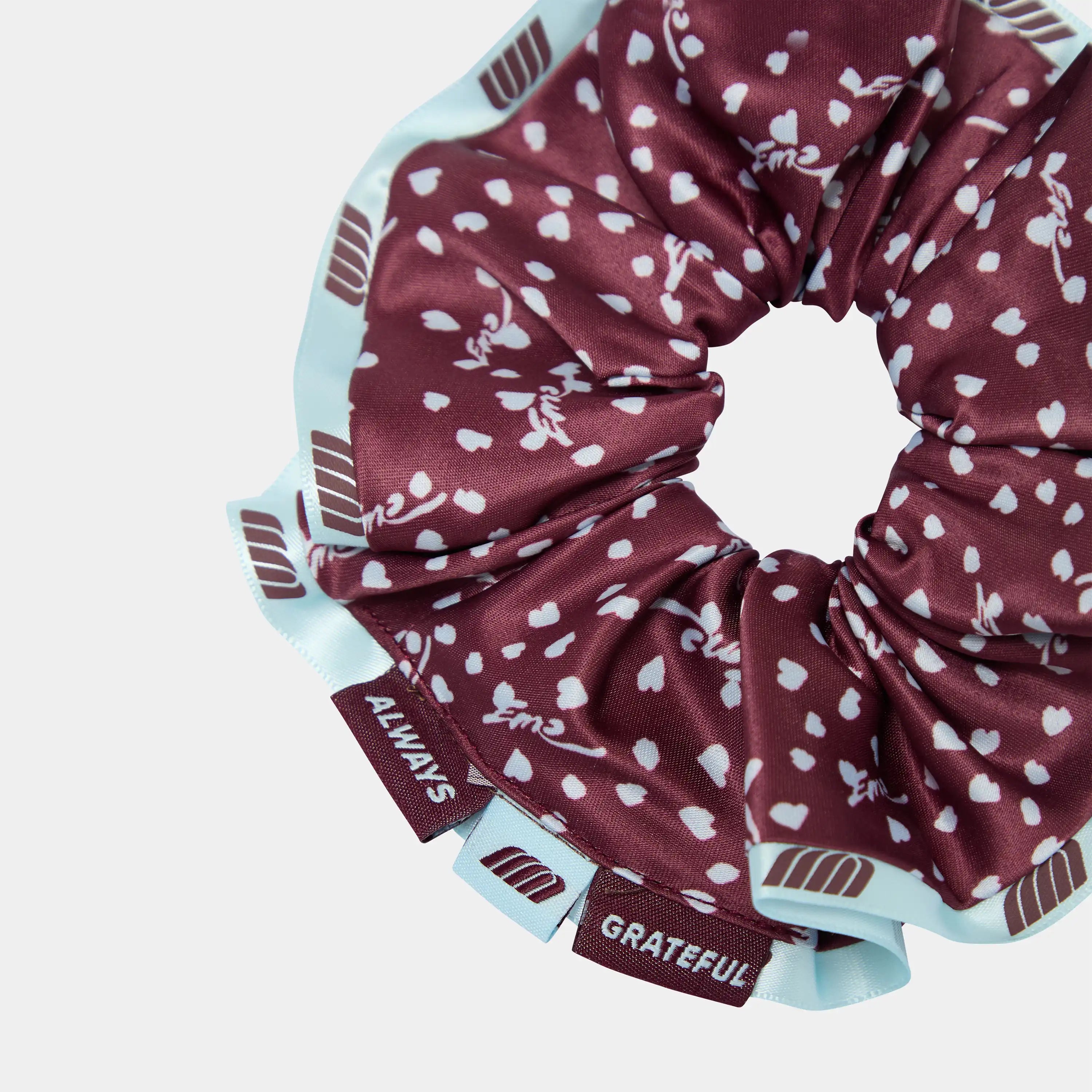 Isabella Burgundy Scrunchie Woman Accessories Eme Studios